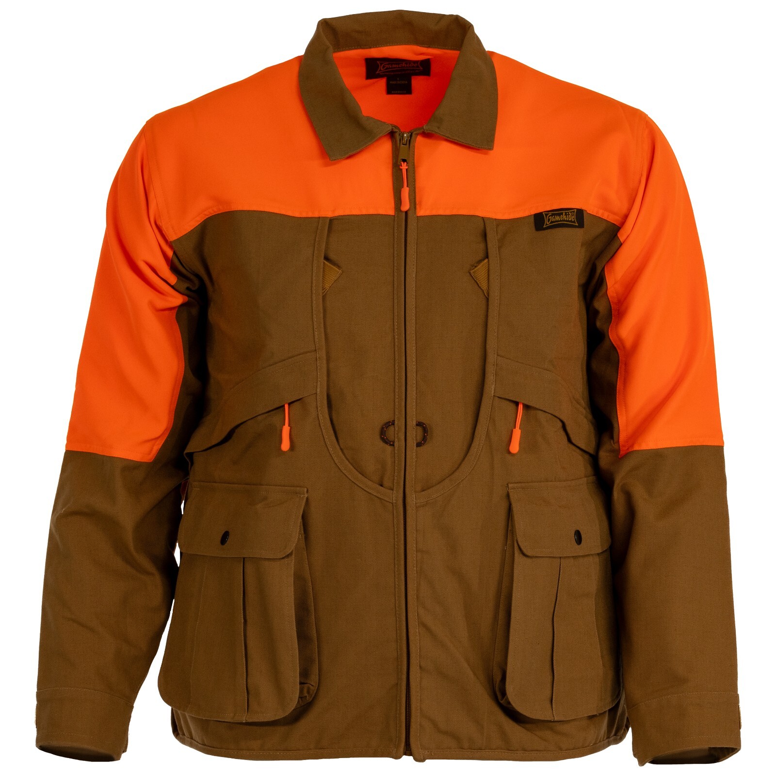 Gamehide Men\'s Heavy Duty Cotton Canvas Upland Hunting Brush Breaker Jacket