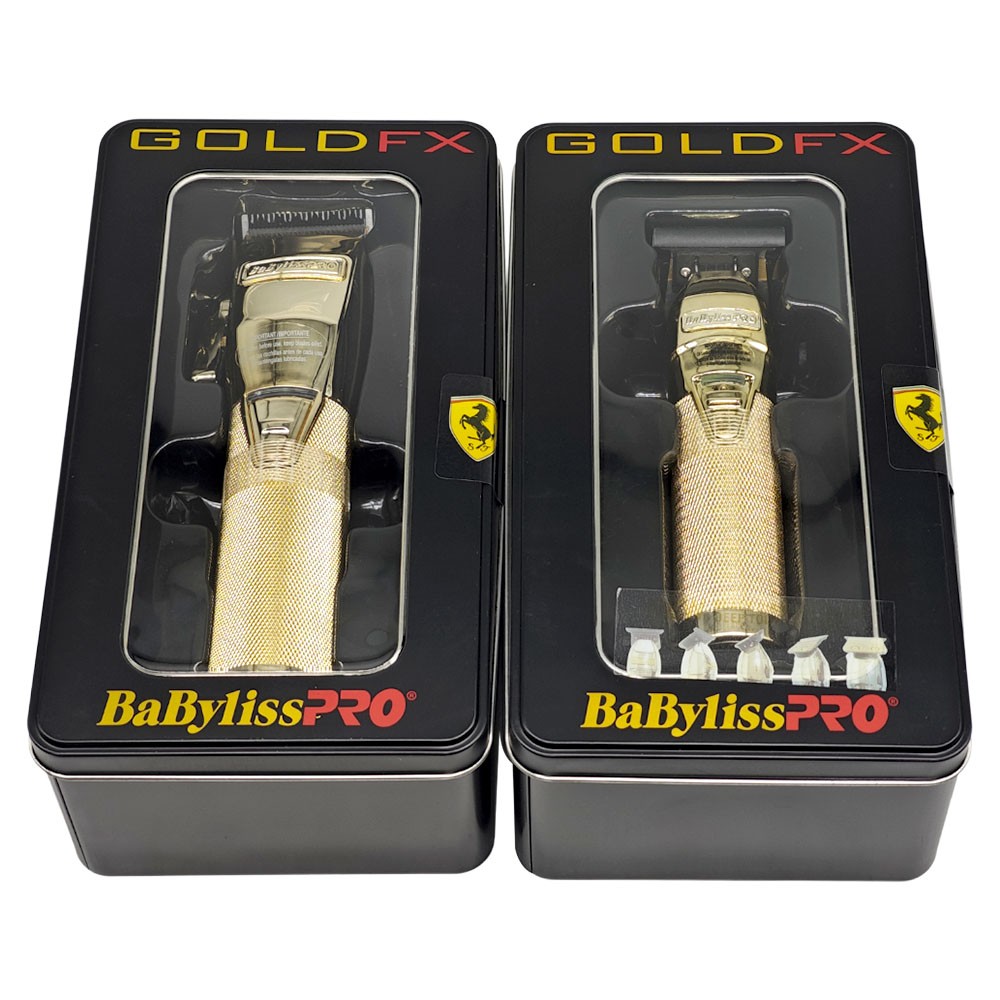 BaBylissPRO GoldFX+ All-Metal Lithium Cord/Cordless Clipper FX FX870NG +FX787NG