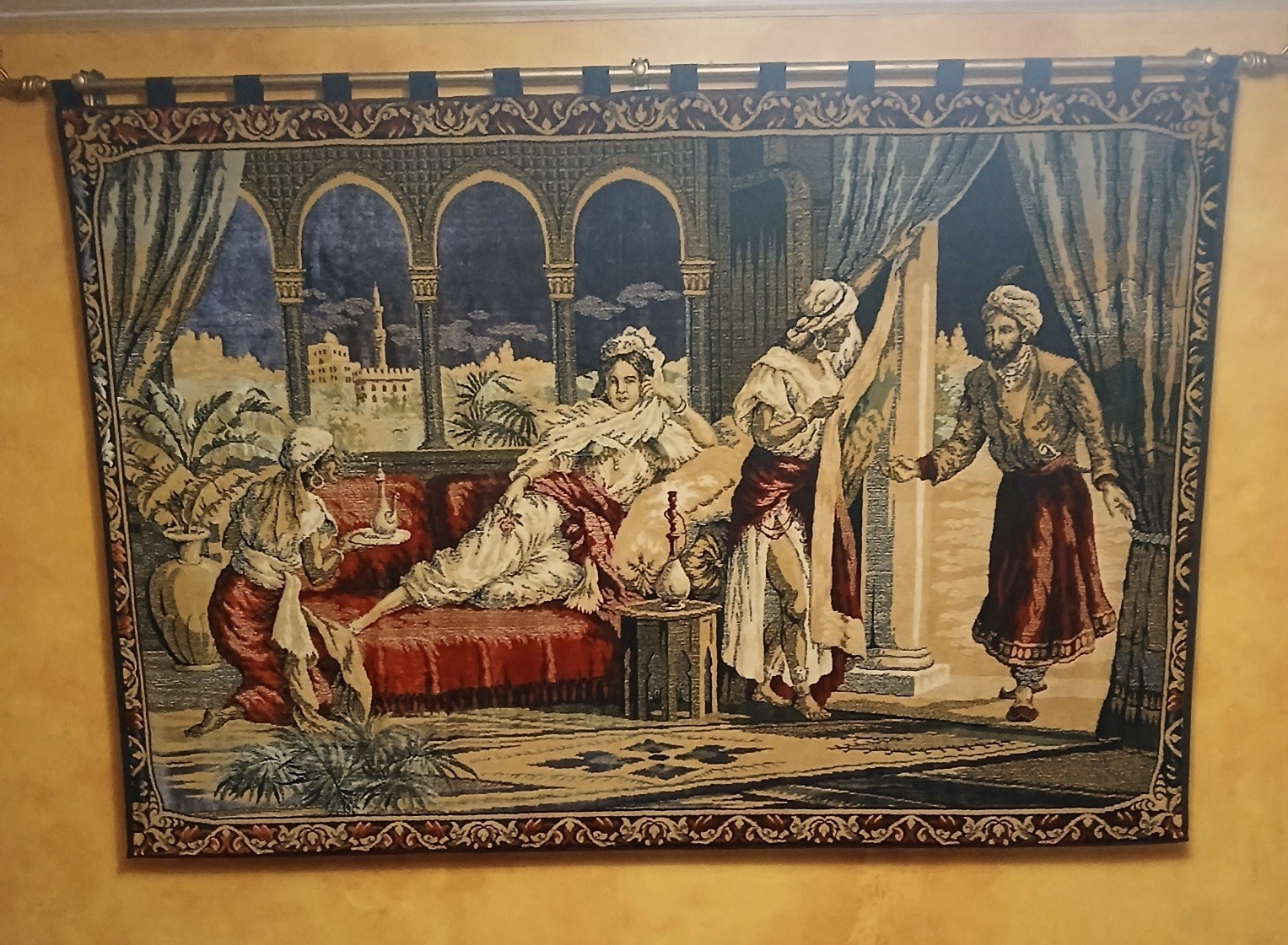 Vintage Middle Eastern Hanging Tapestry