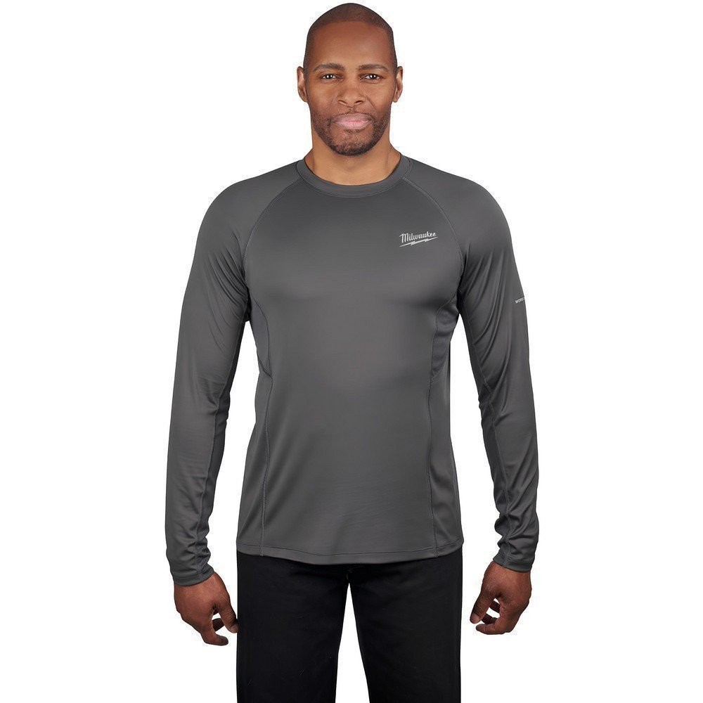 Milwaukee 402G-LDY Men\'s Workskin Long Sleeve Shirt Gray Size Large Milwaukee 402G-LDY Men\'s Workskin Long Sleeve Shirt Gray Size Large