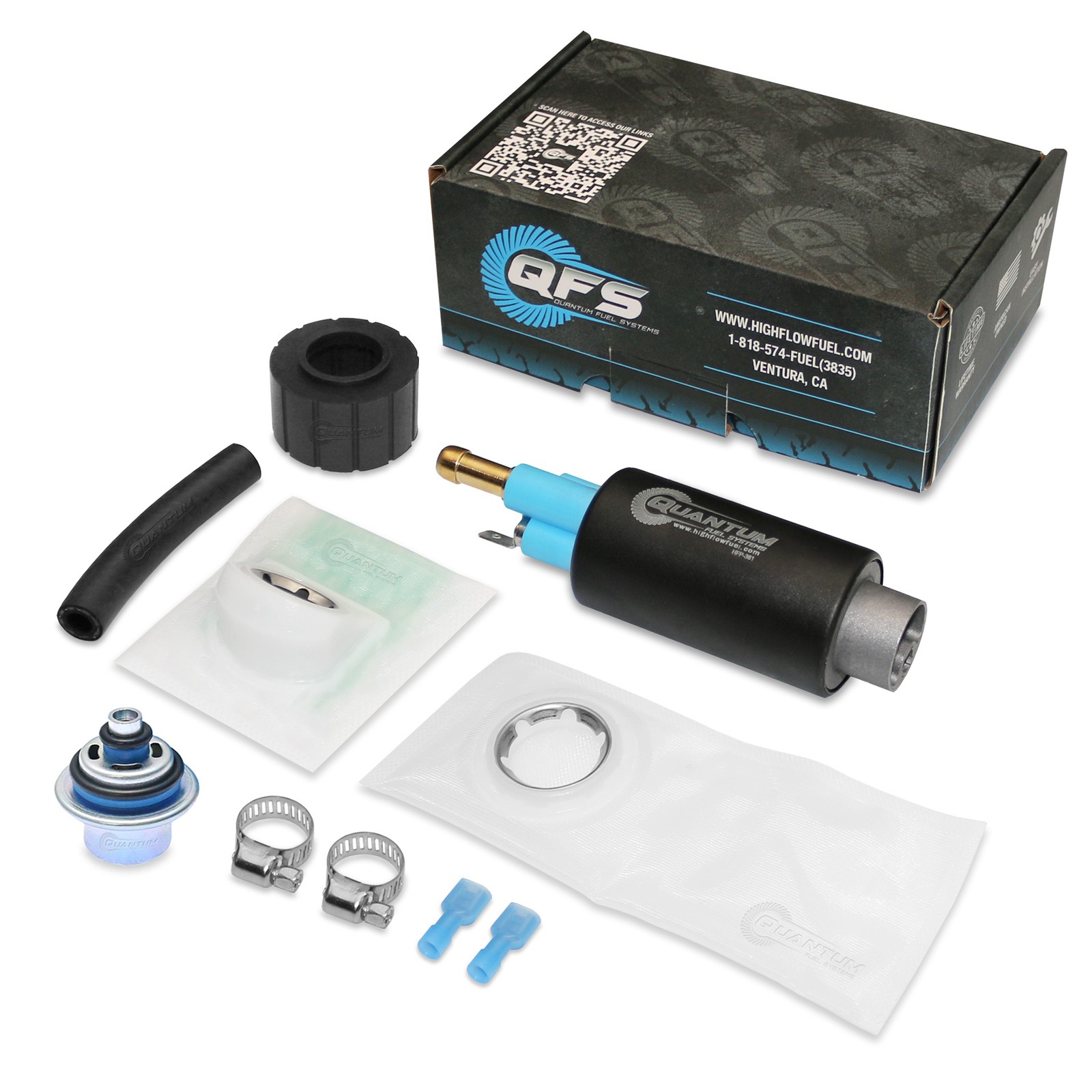 QFS EFI Fuel Pump +Reg for 99-09 Buell XB12/XB9 R/S/X S3 Thunderbolt P0130.5A8