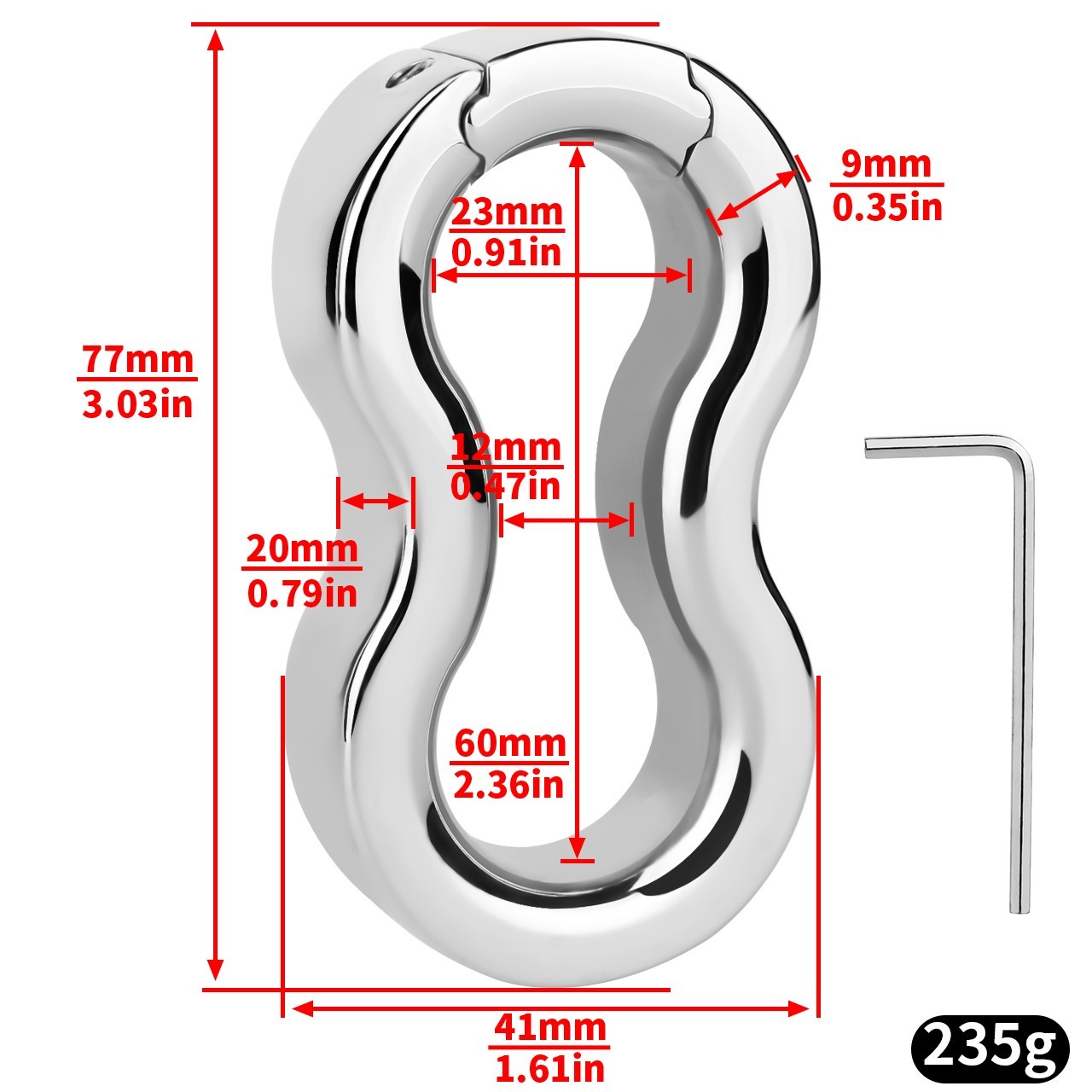 4 Male Stainless Steel-Glans Stretcher-Ring-Penis Enhancer Delay Ejaculation Men