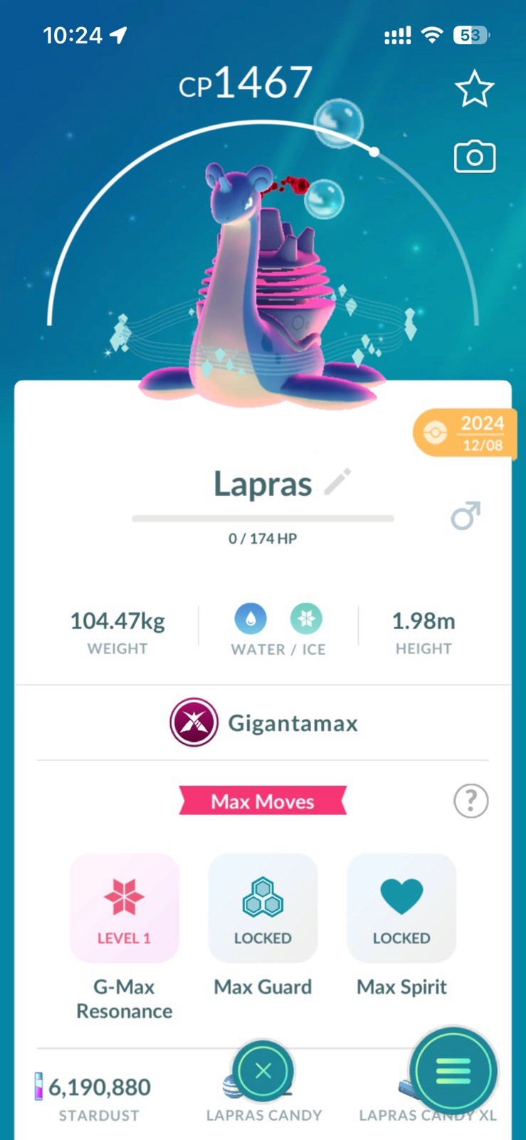 Lapras Gigantamax - Pokemon Go (Trading)  ✅