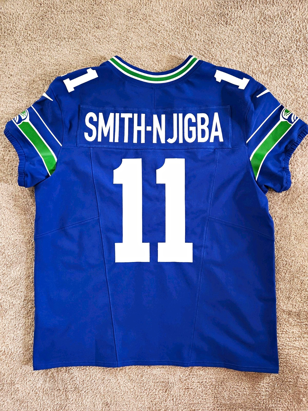 Nike Vapor F.U.S.E. Elite Seattle Seahawks Jaxon Smith-Njigba  Jersey 48 Custom