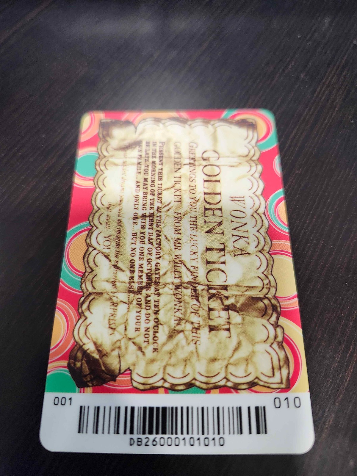 Dave And Busters Golden Ticket - Willy Wonka Coin Pusher Arcade Game Dave And Busters Golden Ticket - Willy Wonka Coin Pusher Arcade Game