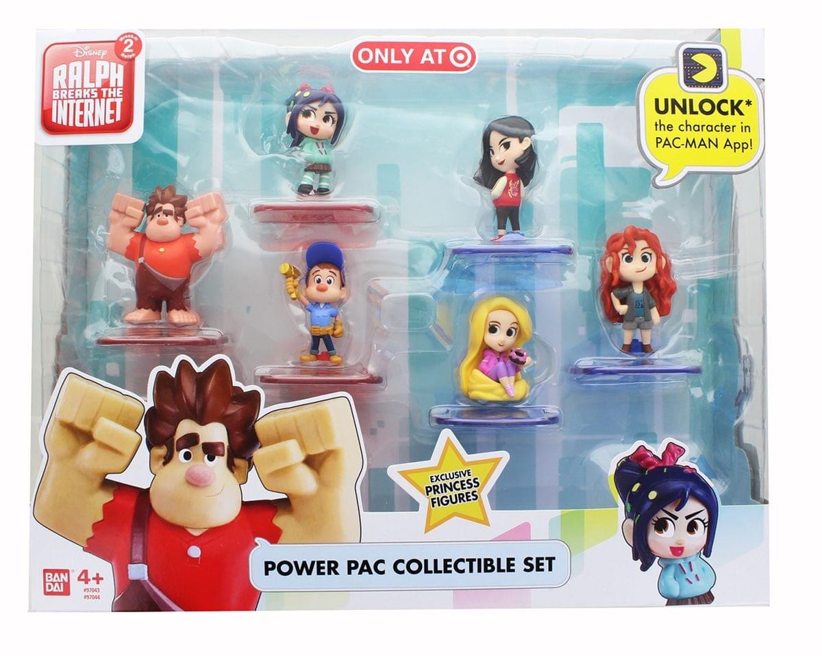 Bandai Wreck-It Ralph Power Pac Mini-Figure Set of 6 Ralph Breaks the Internet
