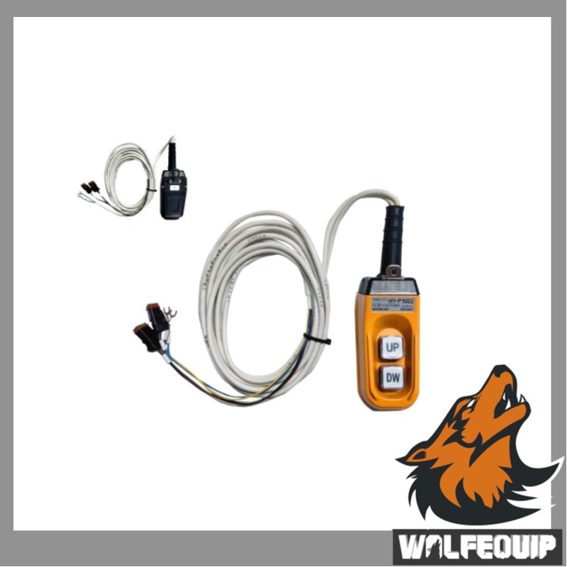 Wolfequip 12V Priority Valve 2-WayController for Power Rake w/ 2-Button Pendant