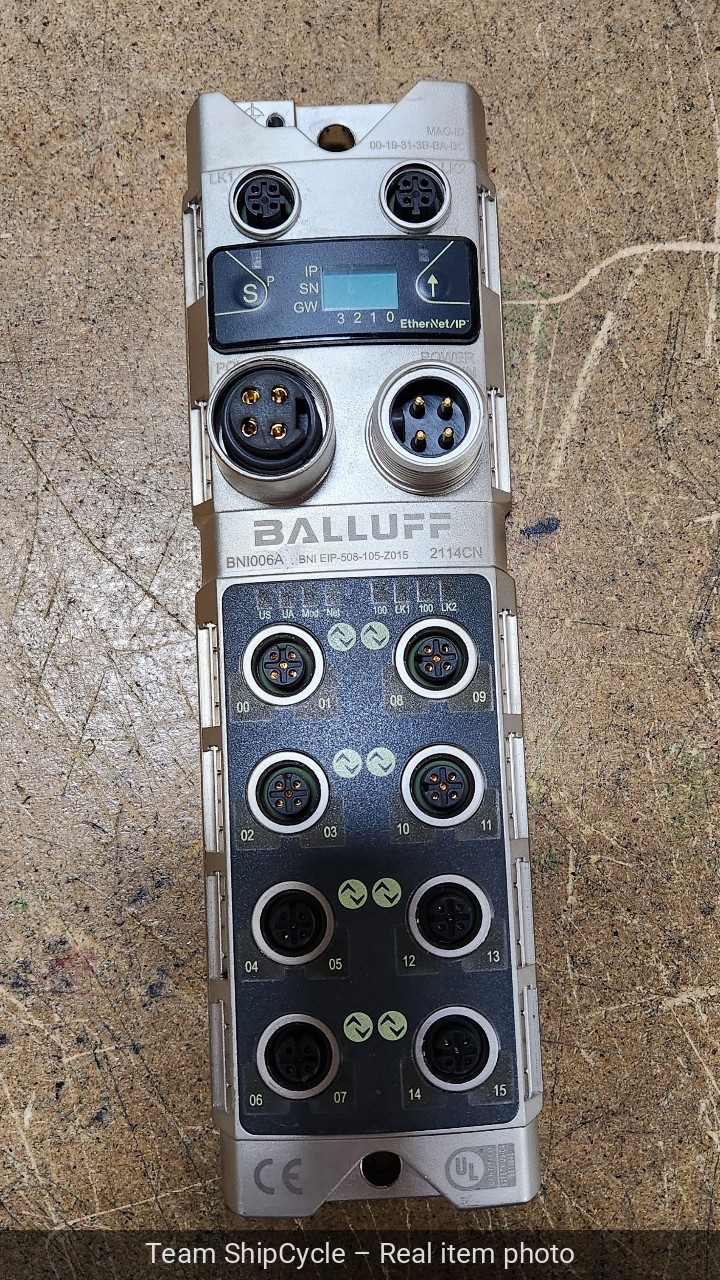 U95205 Balluff BNI006A EthNetIP Digital IO Fieldbus Netwrk Block BNI EIP G2U
