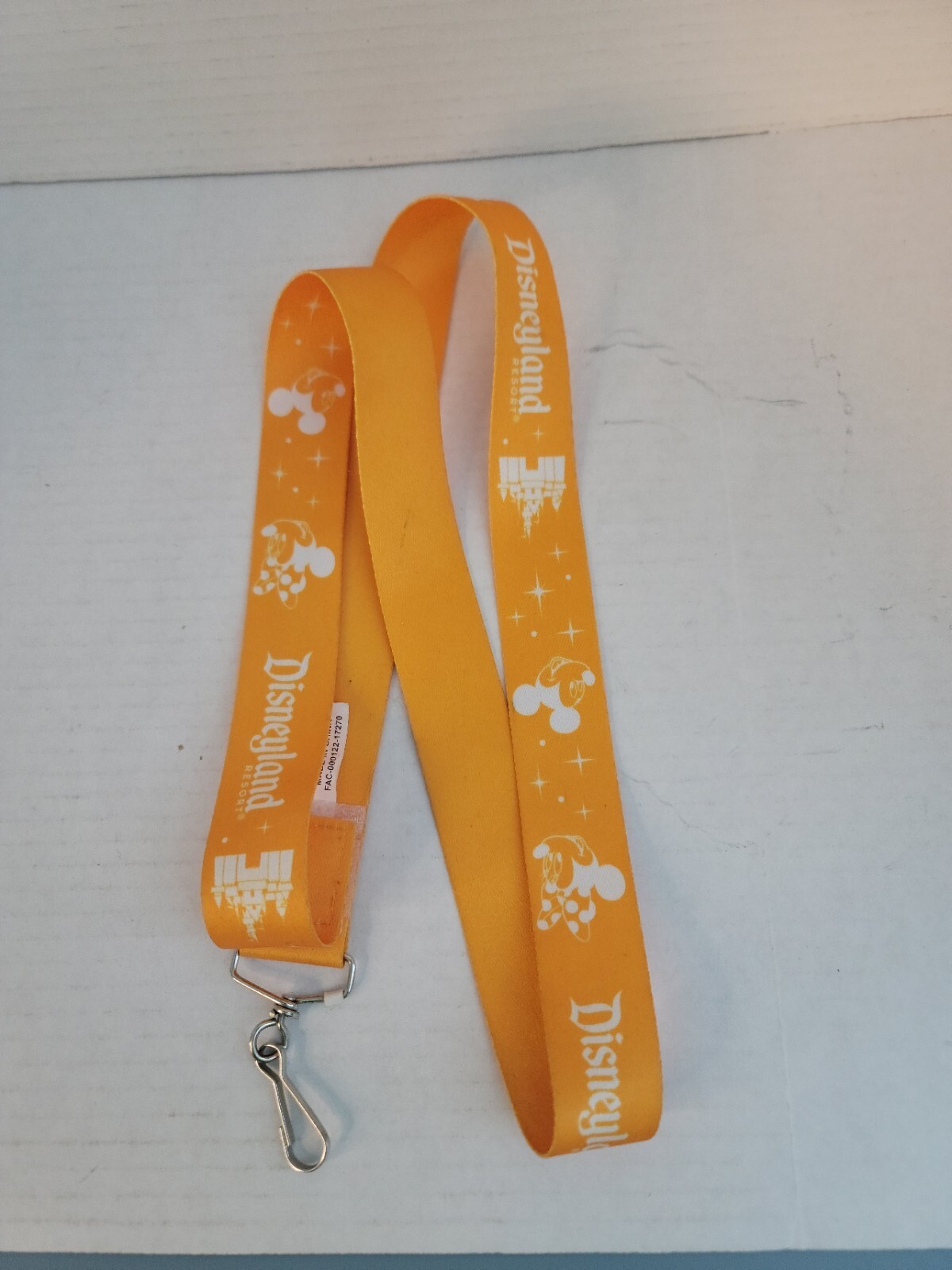 Disneyland Resorts Graffiti Mickey  Lanyard W/clip yellow A-37
