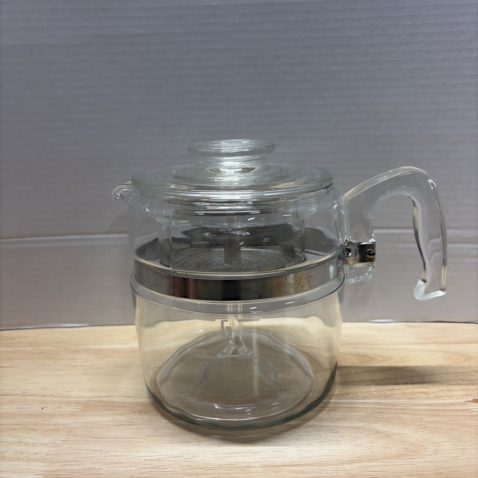 Vintage Pyrex Flameware 6 Cup Glass Coffee Percolator 7756 Excellent Complete Vintage Pyrex Flameware 6 Cup Glass Coffee Percolator 7756 Excellent Complete