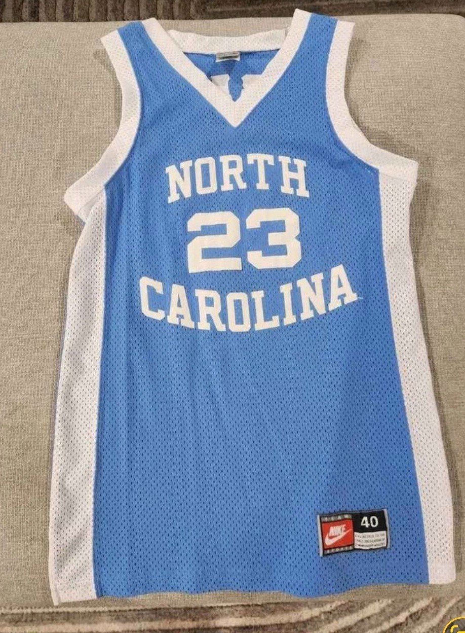 Vintage Nike Michael Jordan UNC Tar Heels Authentic Jersey Size 40M