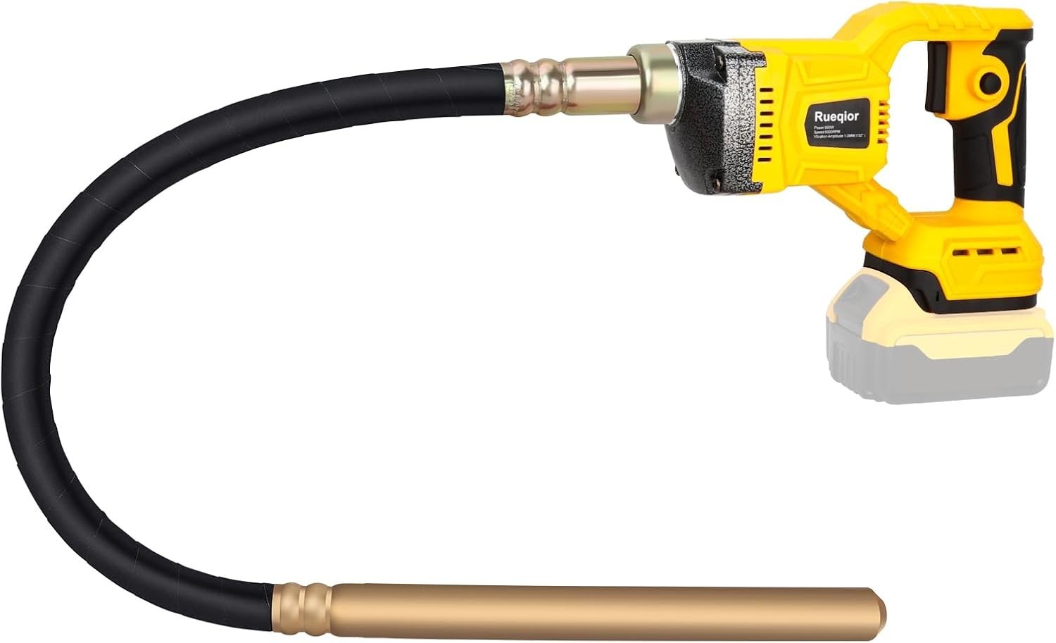 Concrete Vibrator 600W Cordless 3.8FT Shaft 5,500VPM Compatible Dewalt 20V New Concrete Vibrator 600W Cordless 3.8FT Shaft 5,500VPM Compatible Dewalt 20V New