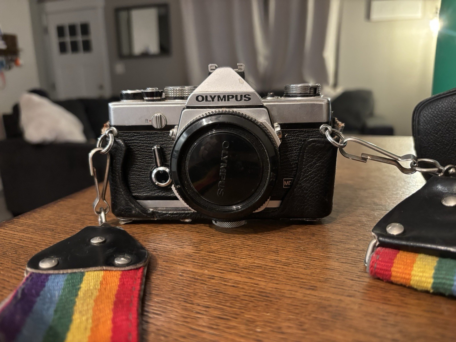 Vintage Olympus OM-1 35mm SLR Film Camera Bundle