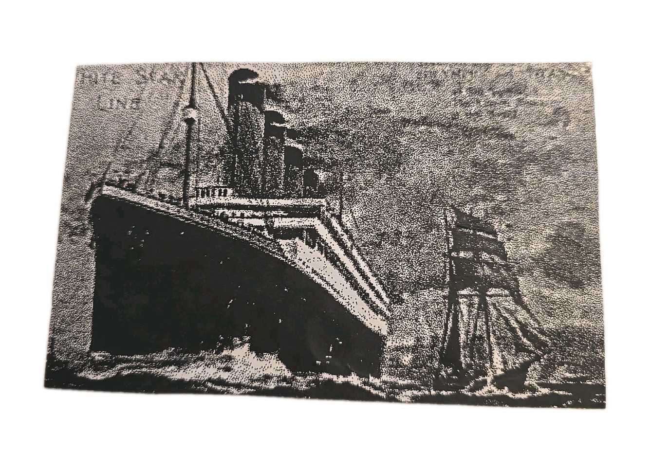 Rare 1912 Titanic White Star Line Post Card Bamforth Pre Sinking Post Mark Apr 8