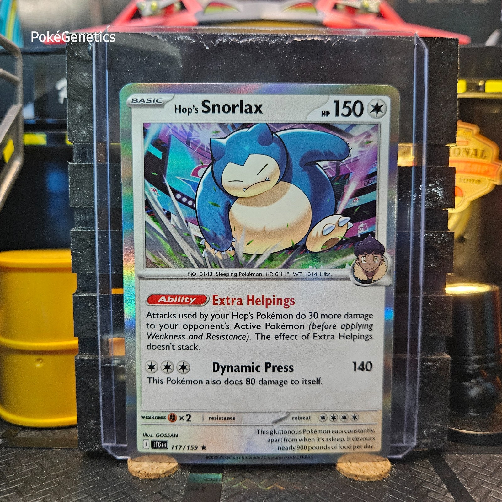 Hop\'s Snorlax Journey Together Holo Pokémon TCG 117/159 Scarlet & Violet Rare