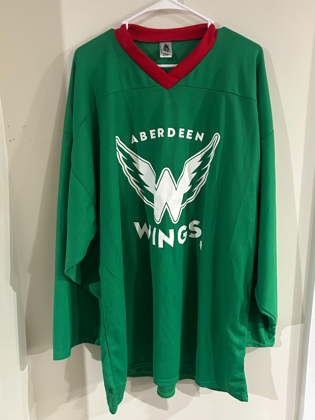 Aberdeen Wings NAHL Used Practice Jersey 56 Aberdeen Wings NAHL Used Practice Jersey 56