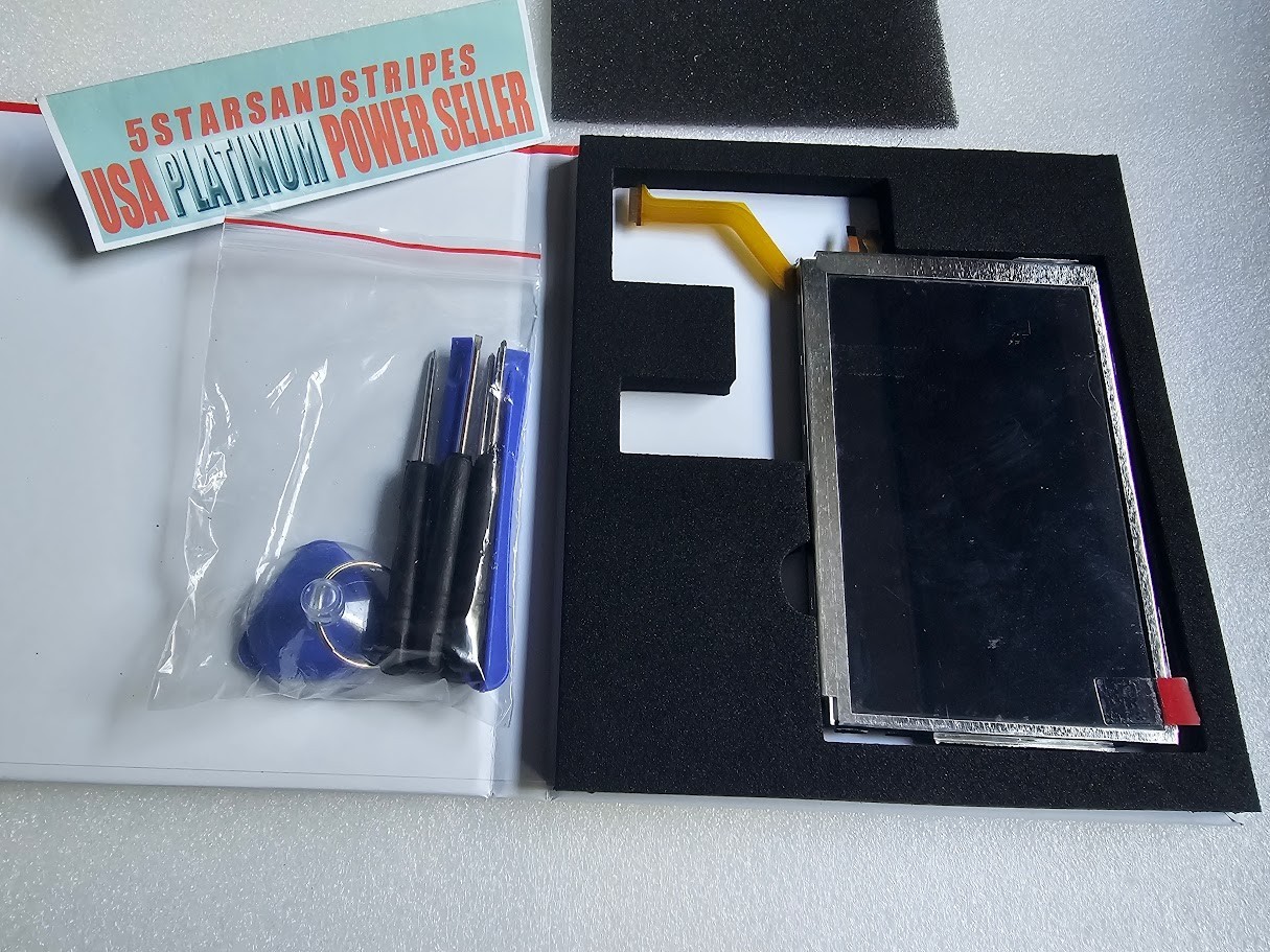 Top Upper IPS LCD Screen Display Nintendo NEW 3DS XL NEW3DSXL REDSV RED-001 -NEW