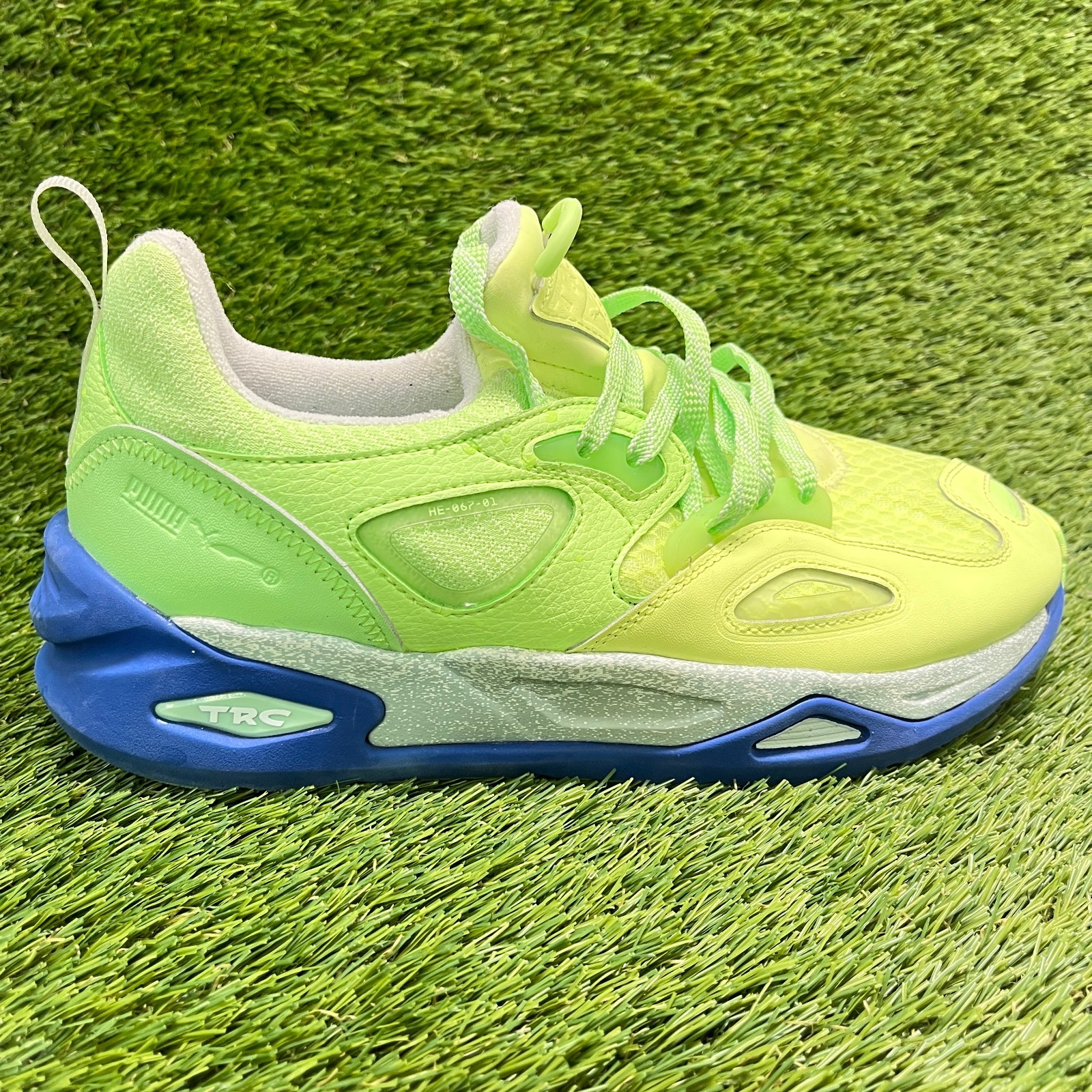 Puma TRC Blaze Cantina Mens Size 10 Lime Green Athletic Running Shoes Sneakers