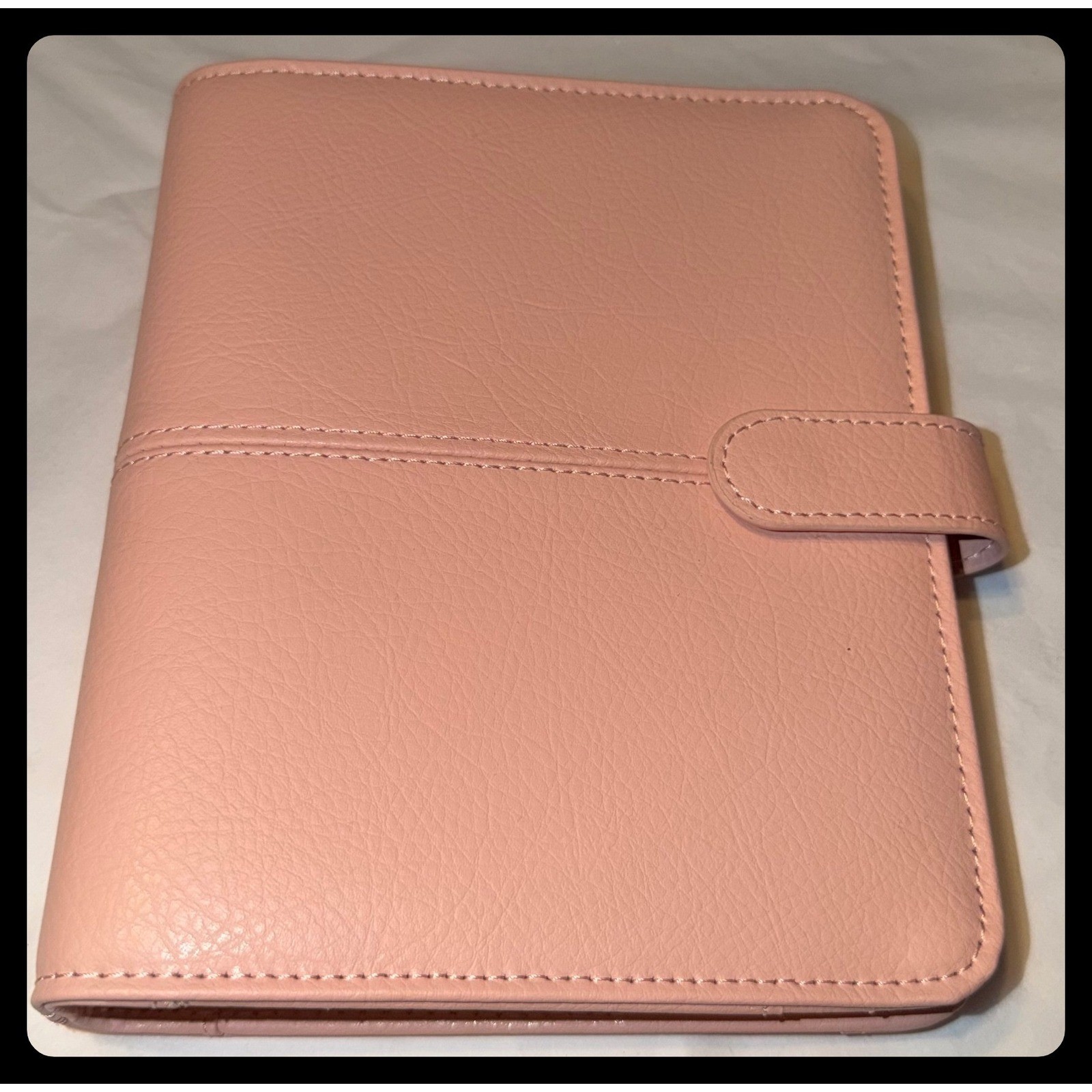 Franklin Covey Anna 6 Ring Snap Binder Organizer Pink Compact Size Planner