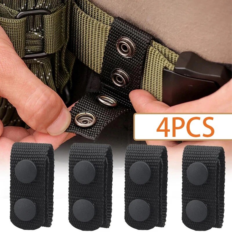 4Pcs Belt Keeper Duty Belt Security with Double Snaps for 2¼\