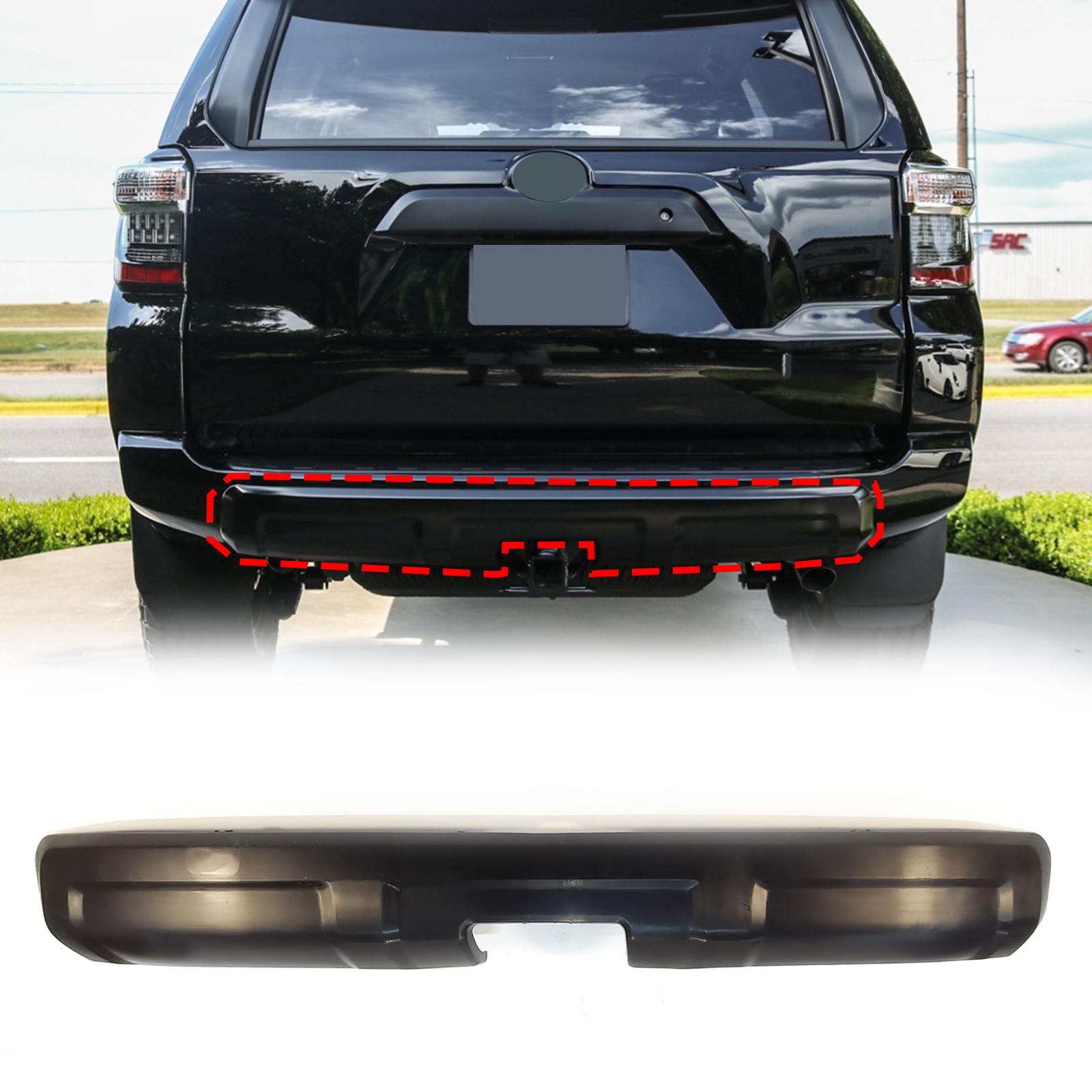 For 2014-2023 Toyota 4Runner TRD Off-Road Rear Bumper Valance Cover Matte Black For 2014-2023 Toyota 4Runner TRD Off-Road Rear Bumper Valance Cover Matte Black