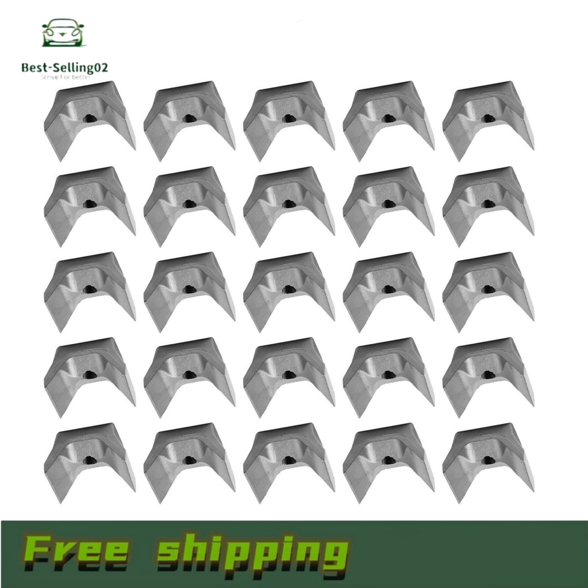 New 25Pcs For Fecon Forestry Mulcher Viking Axe Knife Teeth 