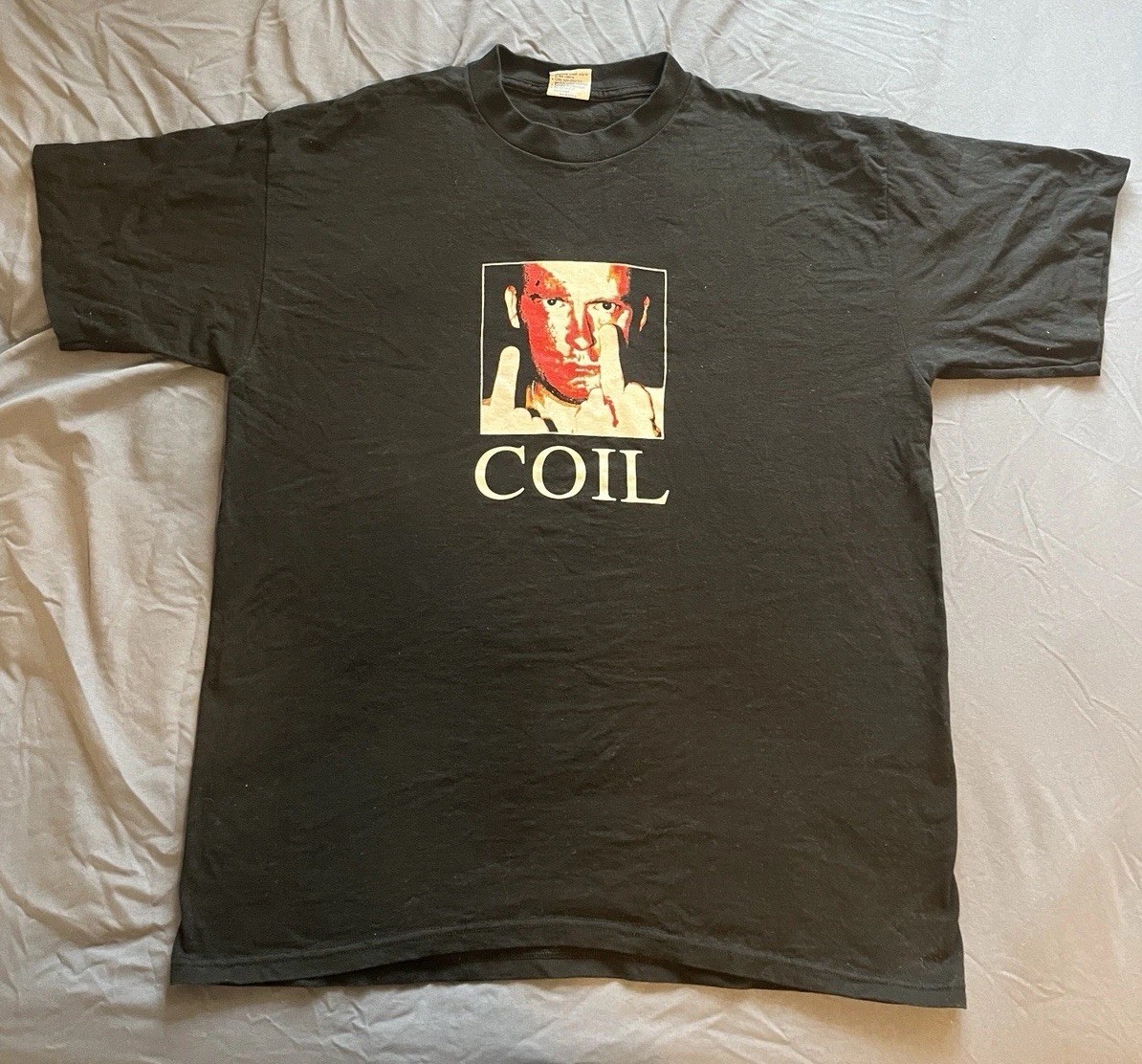 Vintage 2001 Coil Band Tshirt Throbbing Gristle Psychic Tv Industrial Size XL