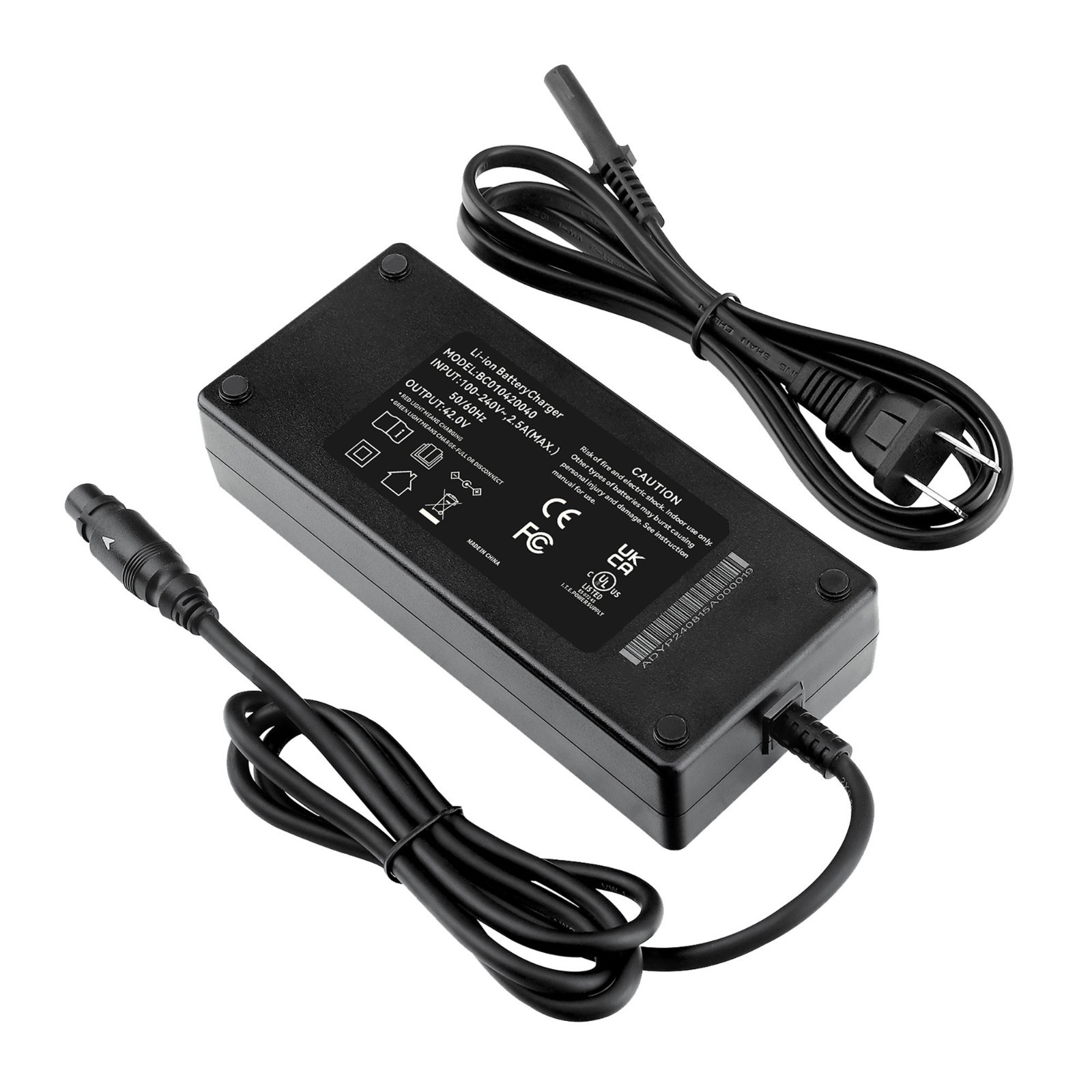 42V 4Pin Adapter Charger For METAKOO Cybertrack 100 MICLON Cybertrack 100 Bike