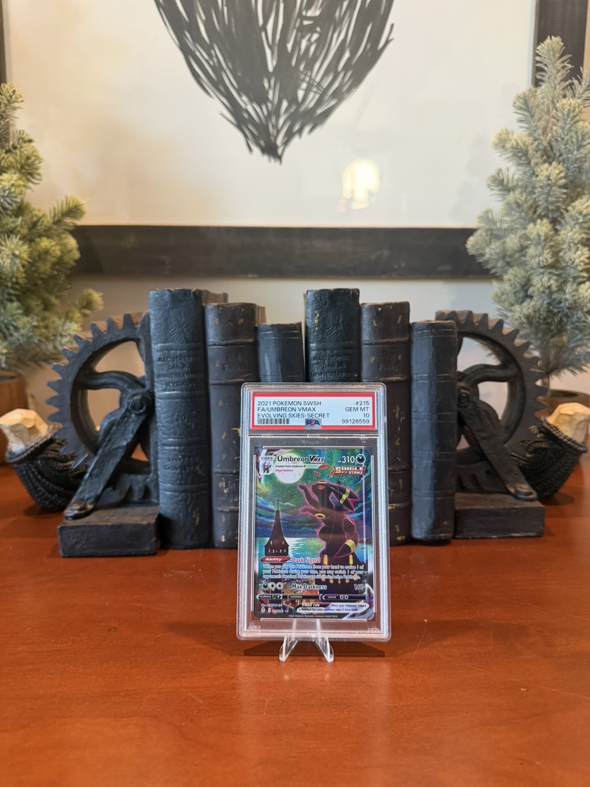 2021 POKEMON SWORD & SHIELD EVOLVING SKIES SECRET FULL ART/UMBREON VMAX PSA 10