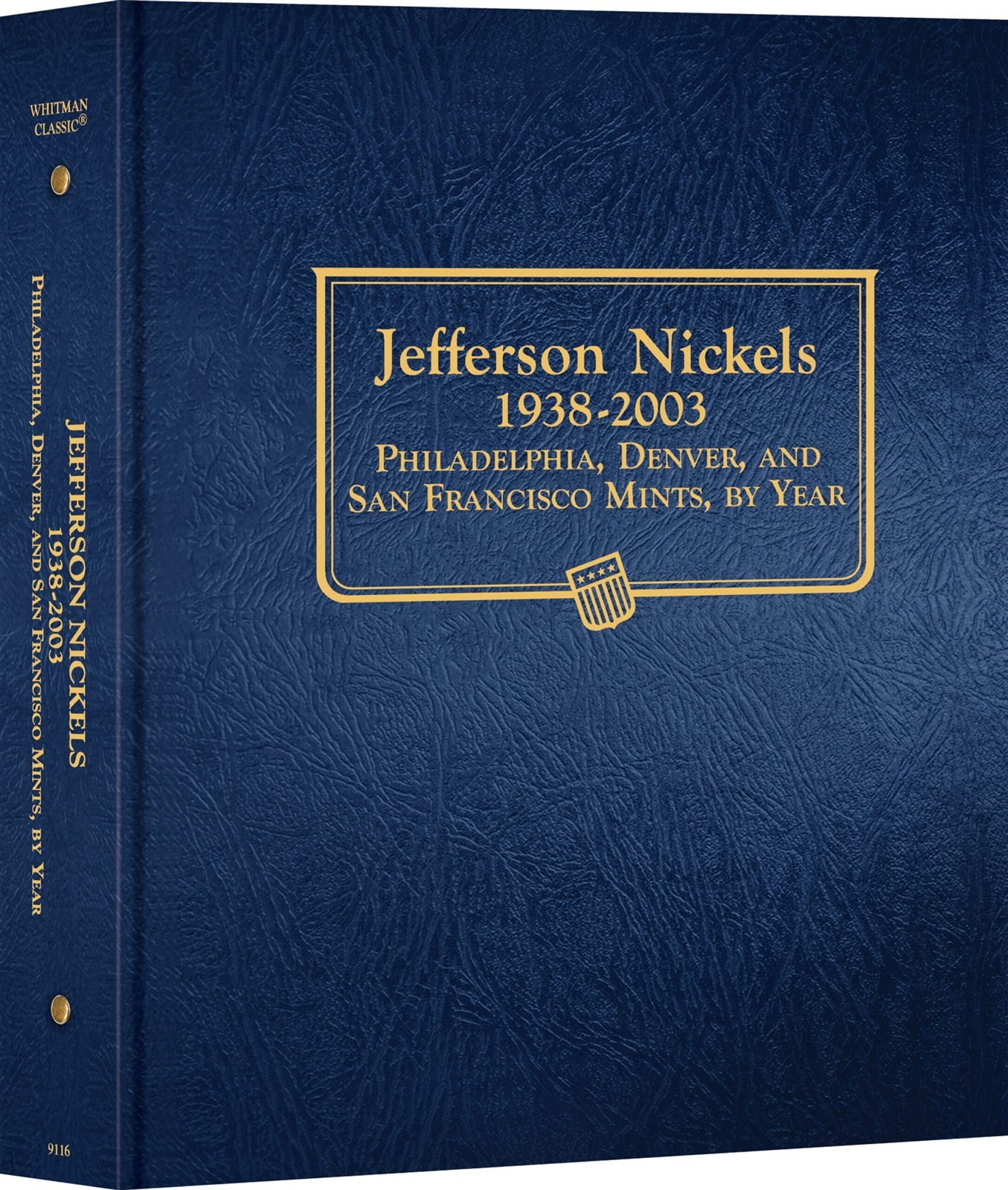 Whitman Blue Classic Album For Jefferson Nickels 1938-2003 Coin Album 9116 New