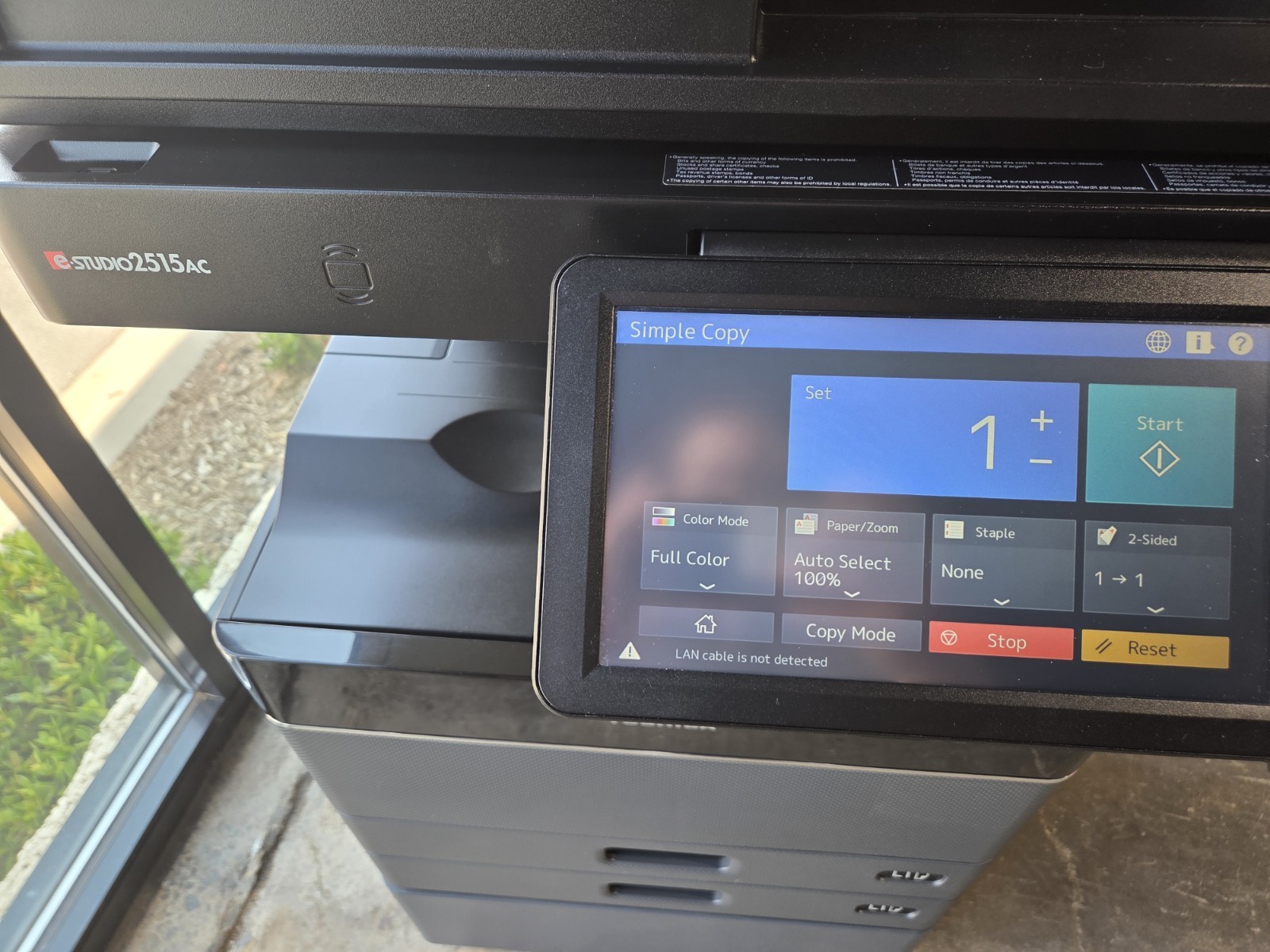 Toshiba e-STUDIO2515AC Color Multi-Function Copier Automatic Duplexing