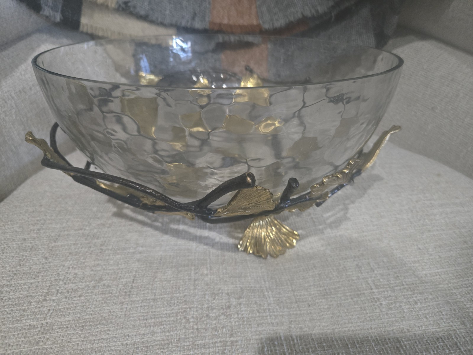 Michael Aram Golden Ginkgo Medium Glass Bowl Michael Aram Golden Ginkgo Medium Glass Bowl