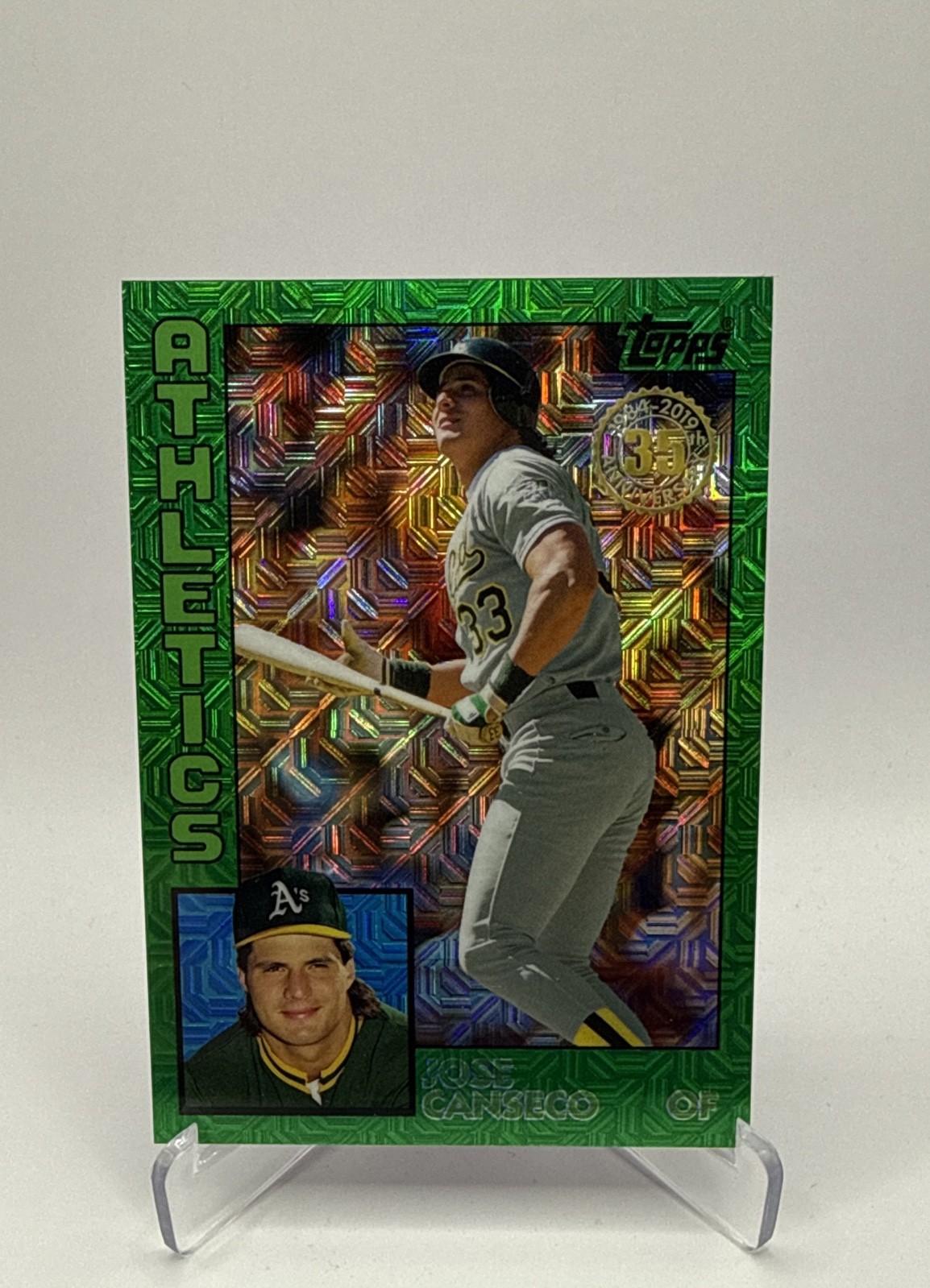 2019 Topps Update Silver Pack - 1984 Topps Baseball Chrome Jose Canseco #T84U-30 2019 Topps Update Silver Pack - 1984 Topps Baseball Chrome Jose Canseco #T84U-30