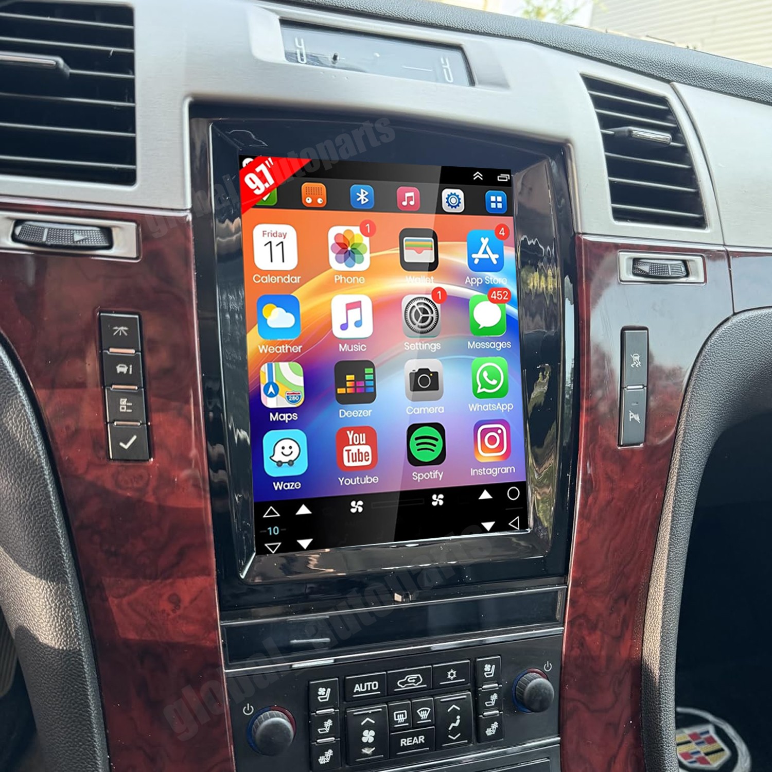 For 2007-2014 Cadillac Escalade Wirless CarPlay & Android Auto Car Radio Stereo
