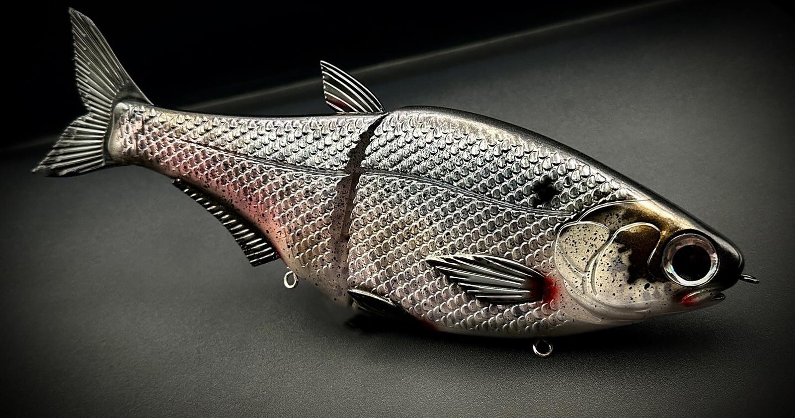 PREMIUM HINKLE SHAD CLONE GIZZARD SHAD SWIMBAIT CUSTOM PAINTED #1 ON EBAY 📈🔥