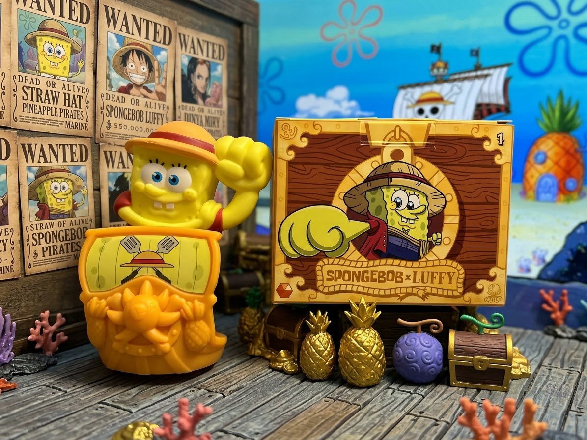 McDonalds SpongeBob x One Piece 2026 Happy Meal Toys #1-15 Pick One or Set