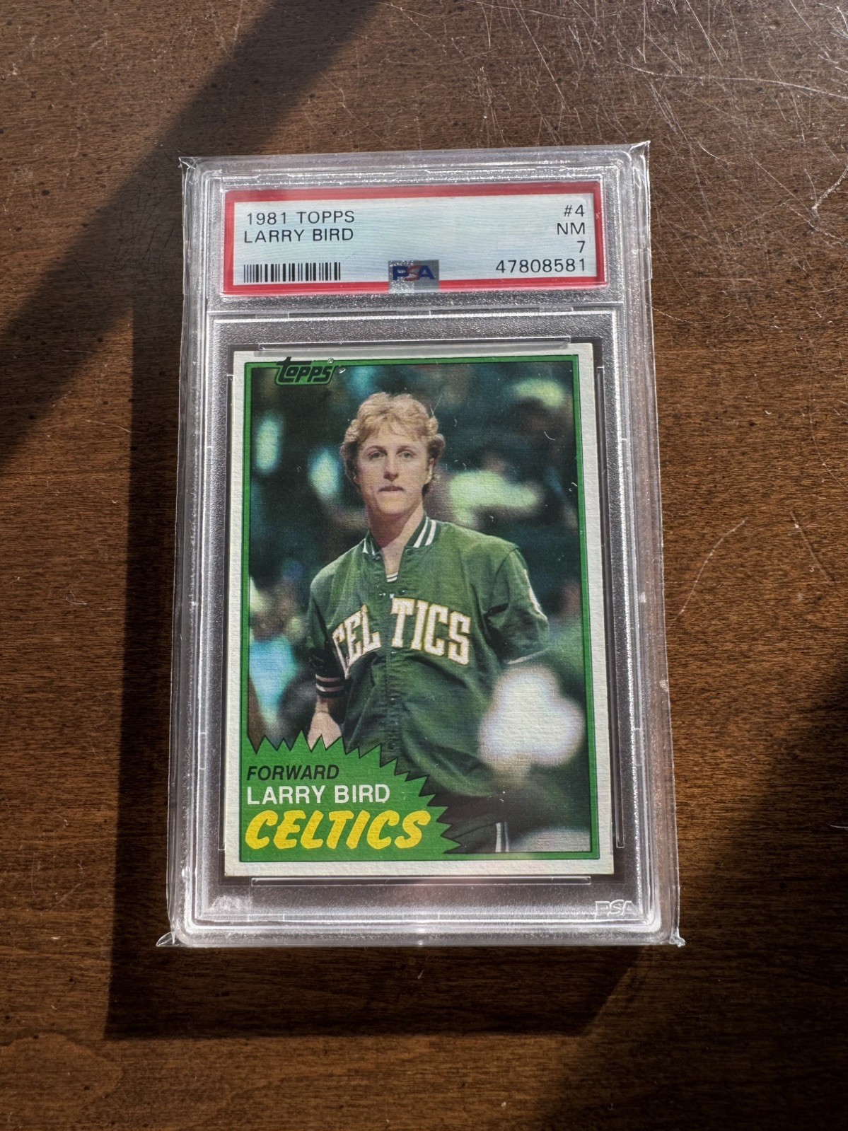 1981 Topps #4 - Larry Bird PSA 7 1981 Topps #4 - Larry Bird PSA 7