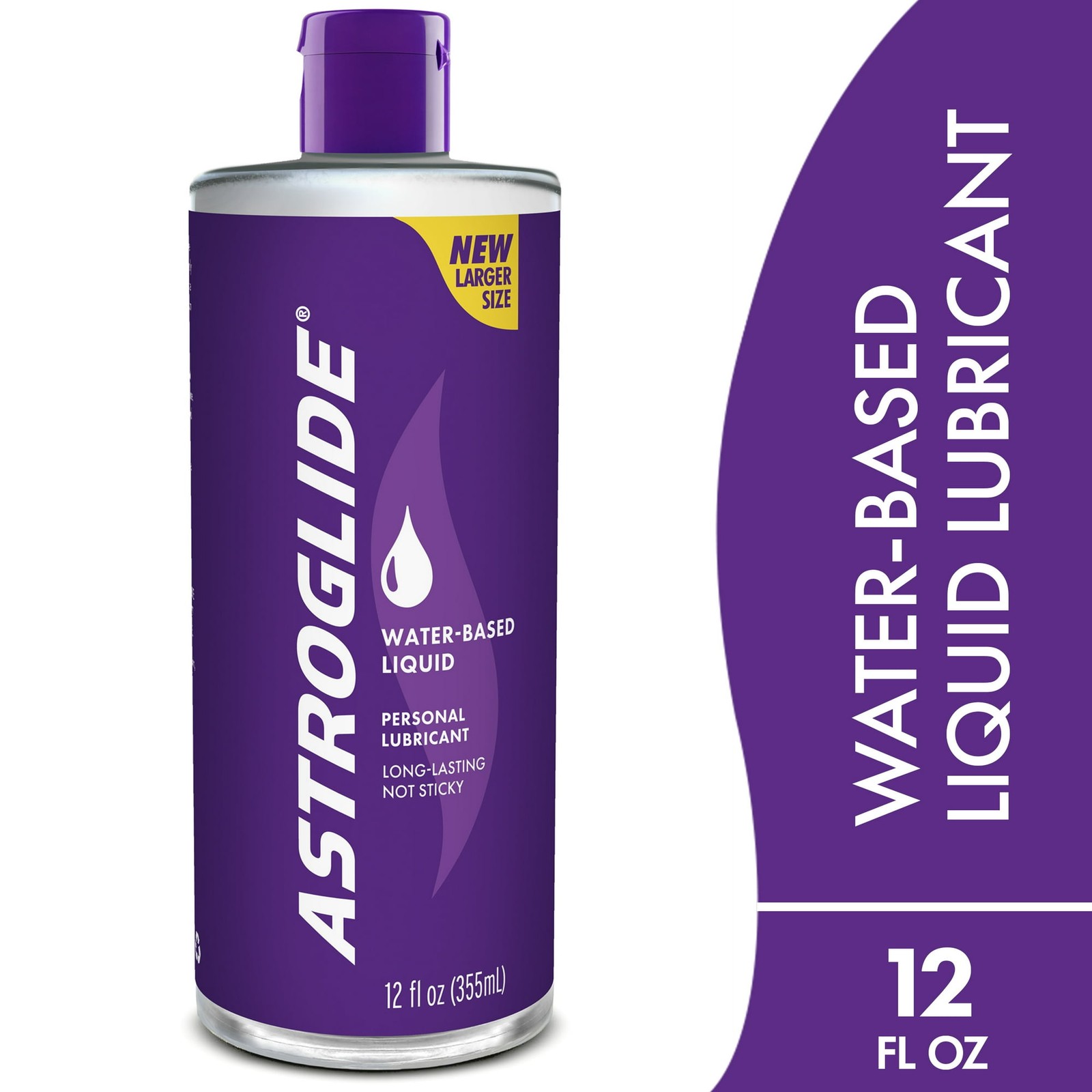 Astroglide Liquid, Water Based Personal Lubricant, Condom Compatible Lube 12oz Astroglide Liquid, Water Based Personal Lubricant, Condom Compatible Lube 12oz