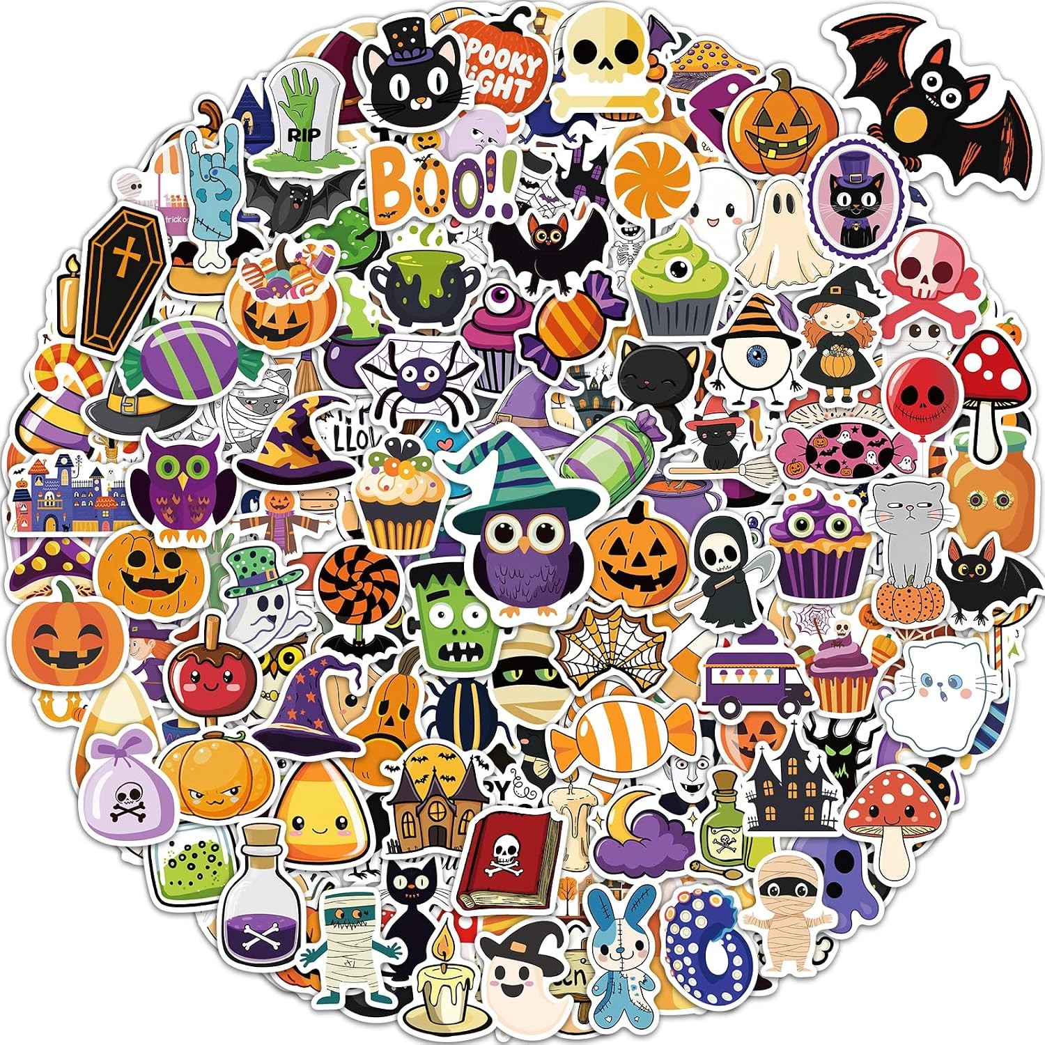 Bulk Crafts for Kids, 300 Pcs Halloween Pumpkin Stickers for Kids Bulk Crafts for Kids, 300 Pcs Halloween Pumpkin Stickers for Kids