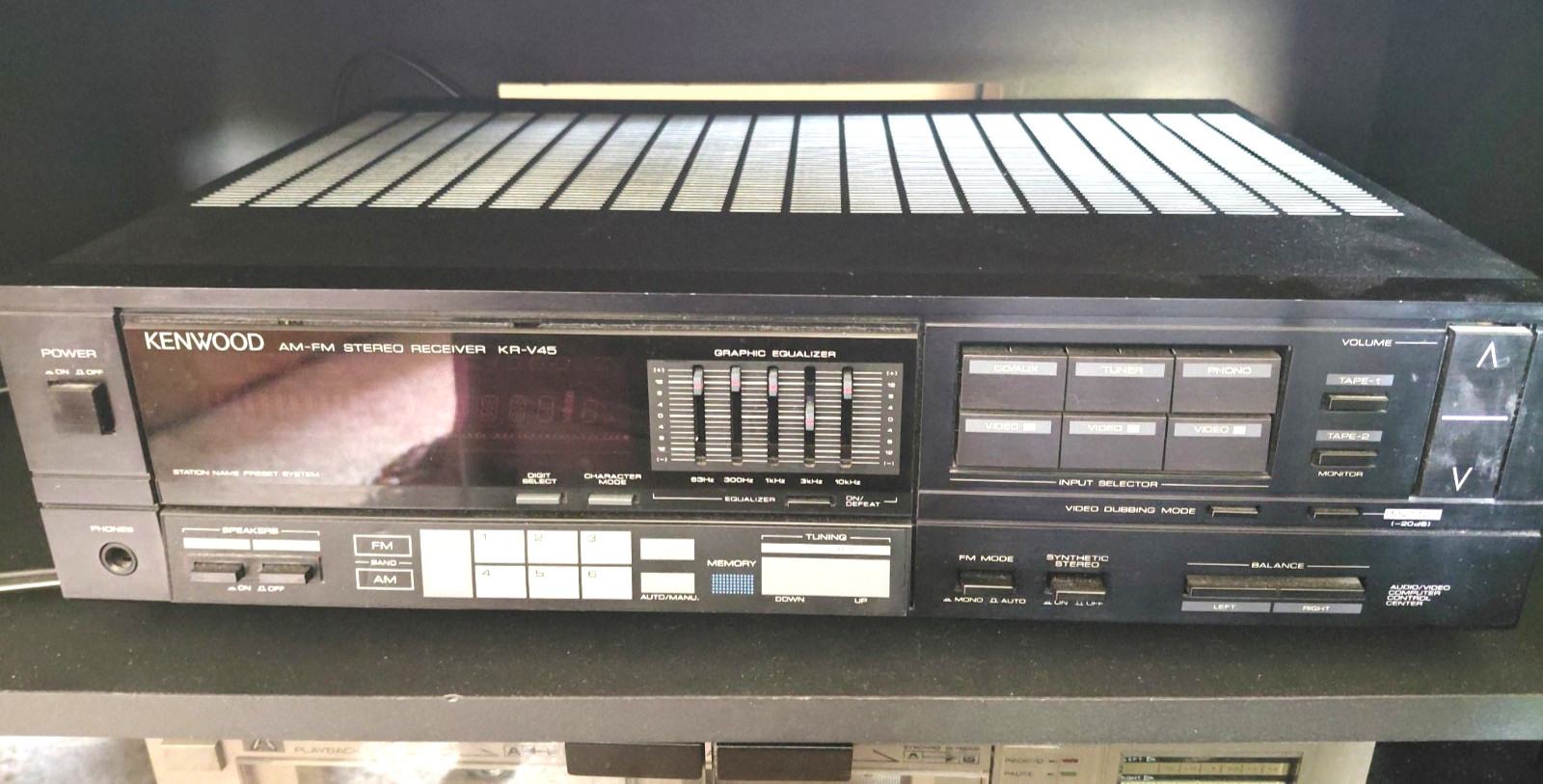 Vintage 1988 Kenwood KR-V45 AM/FM Stereo Receiver