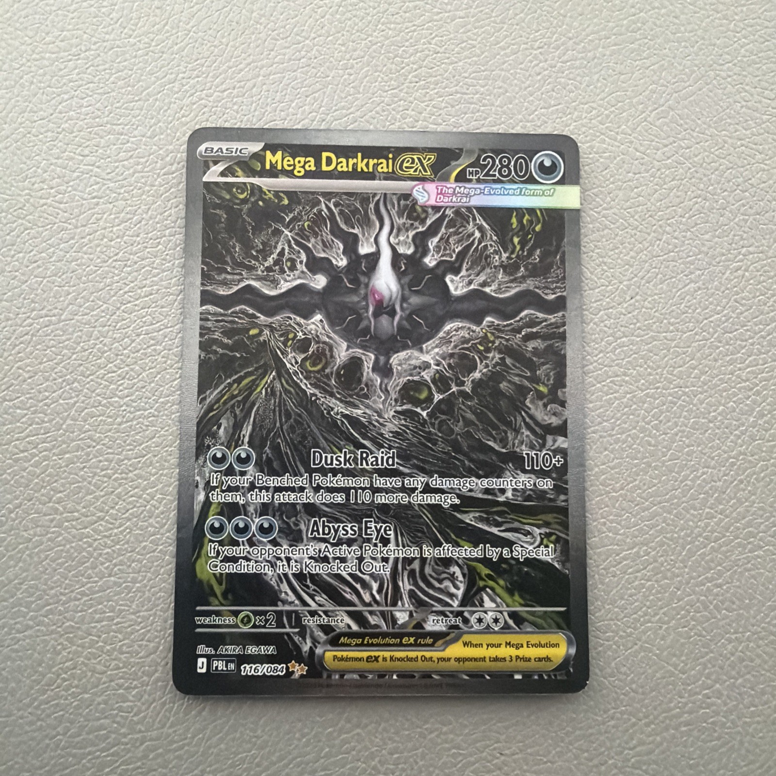 Mega Darkrai ex 116/084 Special Illustration Rare Pitch Black Pokemon Holo NM