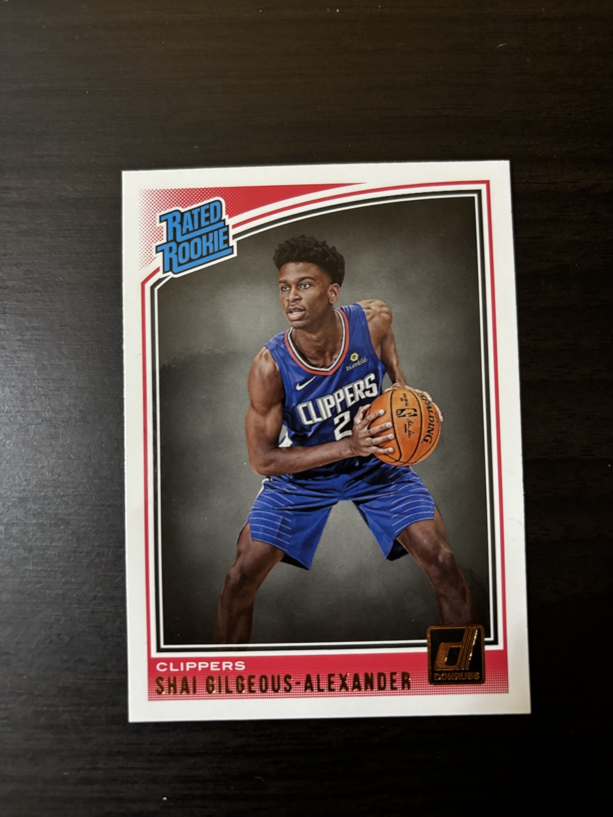 Shai Gilgeous-Alexander 2018-19 Donruss Rated Rookie #162 RC OKC Thunder MVP