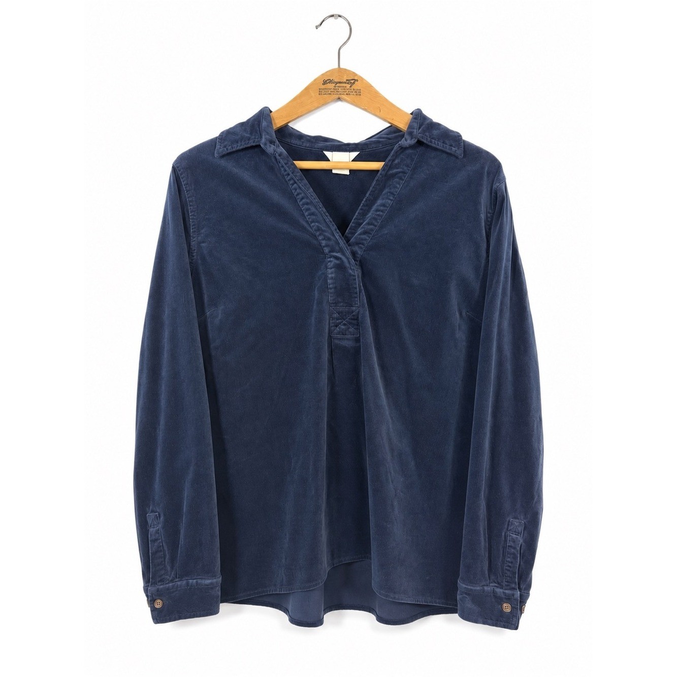 Duluth Trading Cotton Corduroy Shirt Size XL Navy Casual Outdoor Gorpcore Hiking