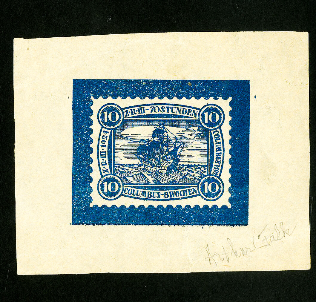 Germany Stamps Rare signed essay