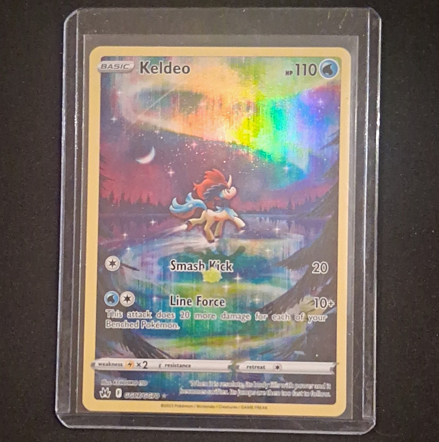Crown Zenith Galarian Gallery Keldeo GG07/GG70 Holo UR 110HP EN