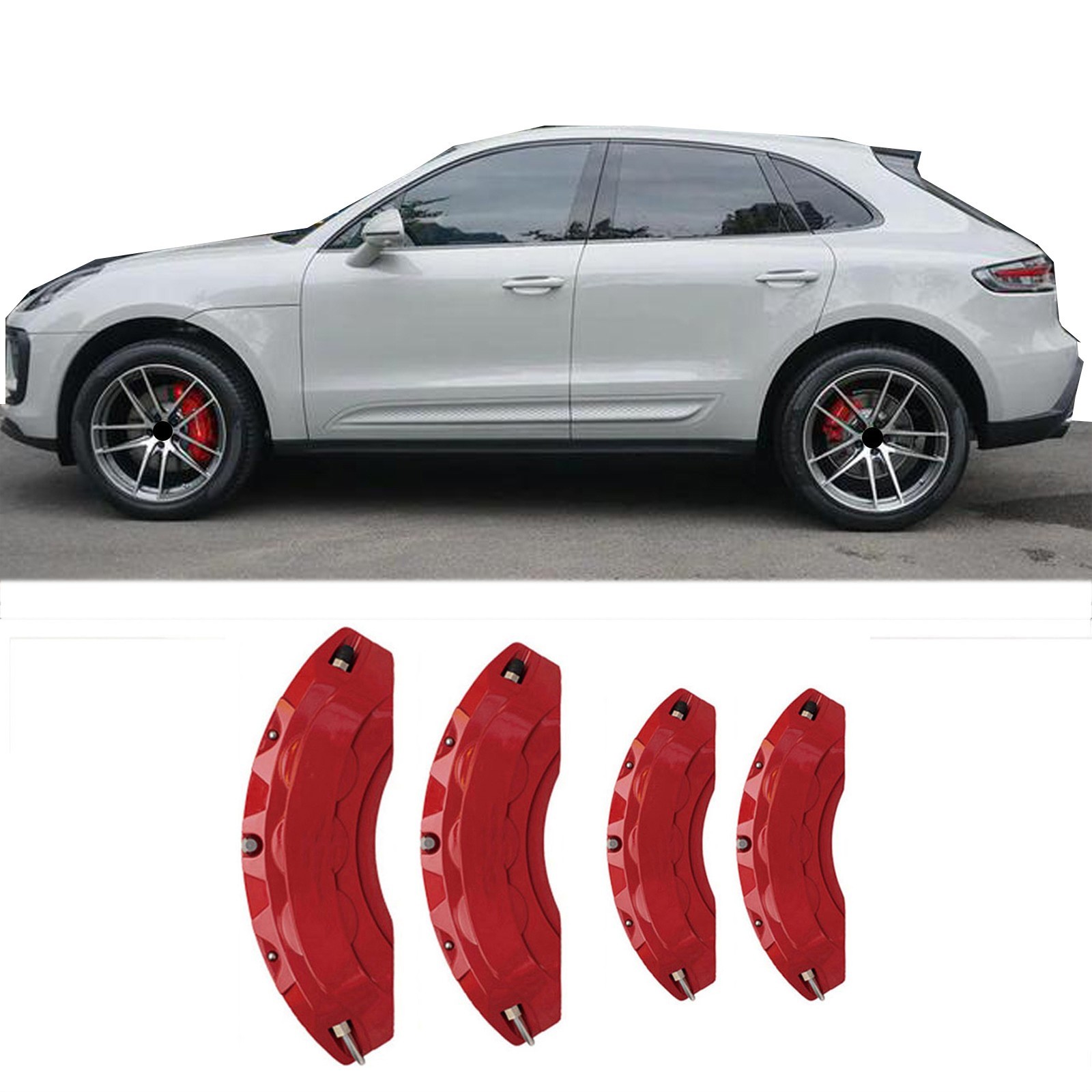 4pcs Red Custom Aluminum Car Brake Caliper Cover for PORSCHE MACAN Accessories