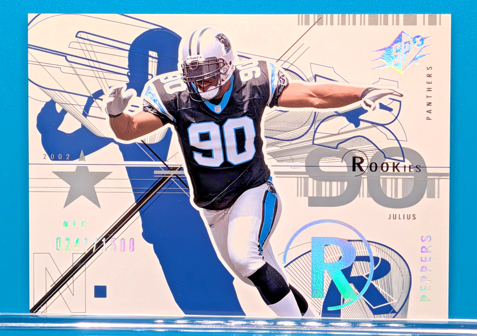 2002 Upper Deck SPx Julius Peppers #143 RC Rookie /1500 - Panthers HOF SP