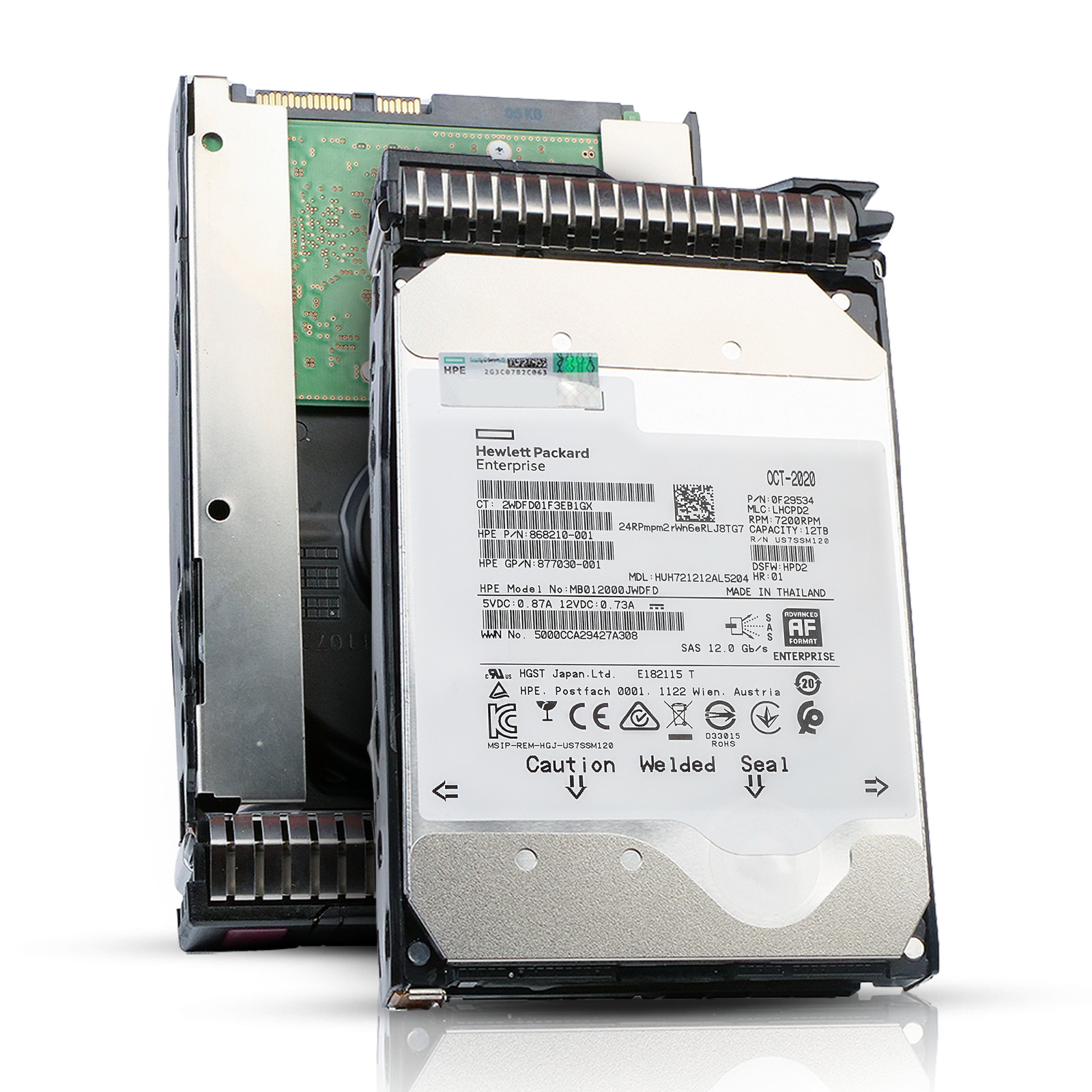 HP Generation 8 12TB 882400-001 7.2K RPM SAS 12Gb/s 512e 3.5
