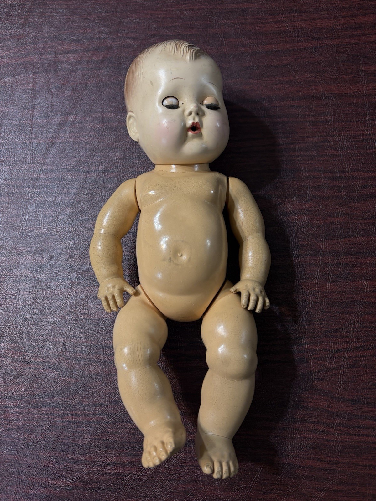 Vintage EF Character Composition Baby Doll Pat 267564 Sleep Eyes Jointed 1950s