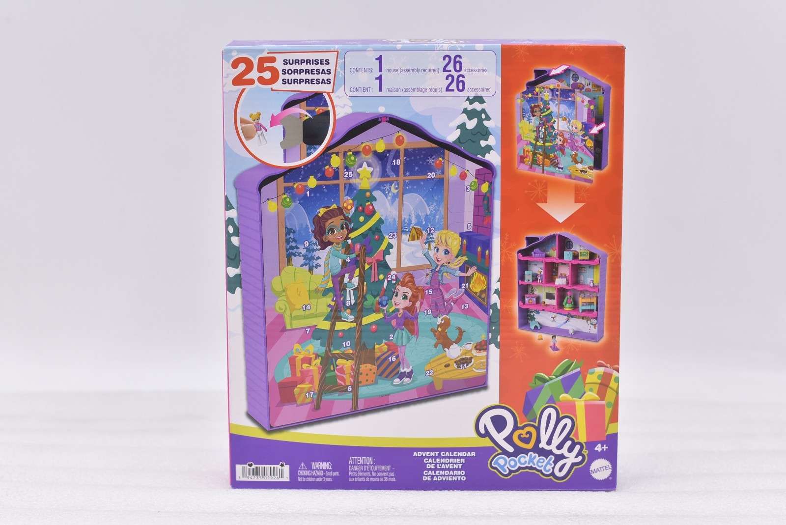 Polly Pocket Advent Calendar Contains House, 2 Dolls, 25 Surpirses Polly Pocket Advent Calendar Contains House, 2 Dolls, 25 Surpirses